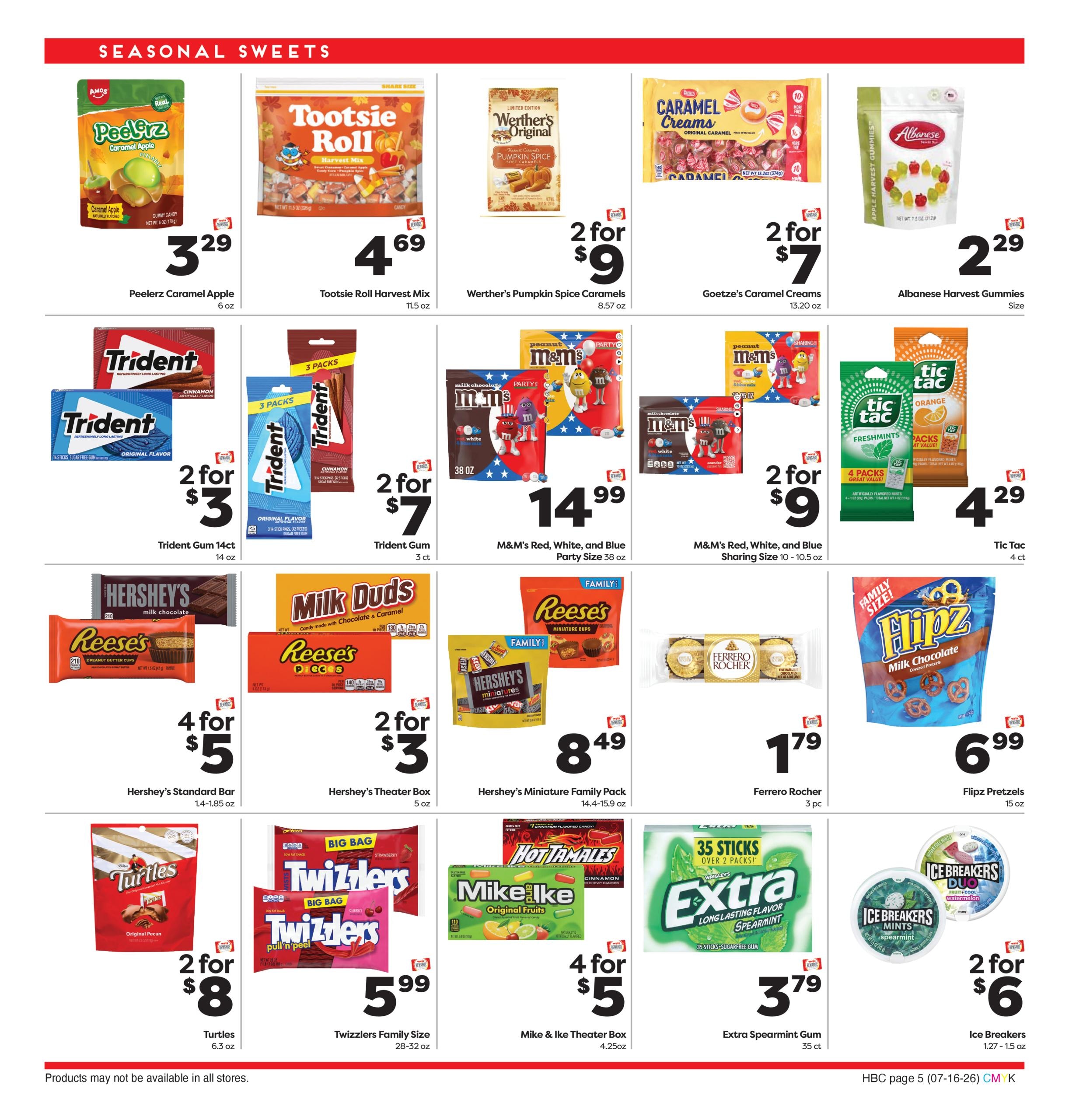 Weis Markets Monthly Home Weekly Ad July 16 - August 12, 2026