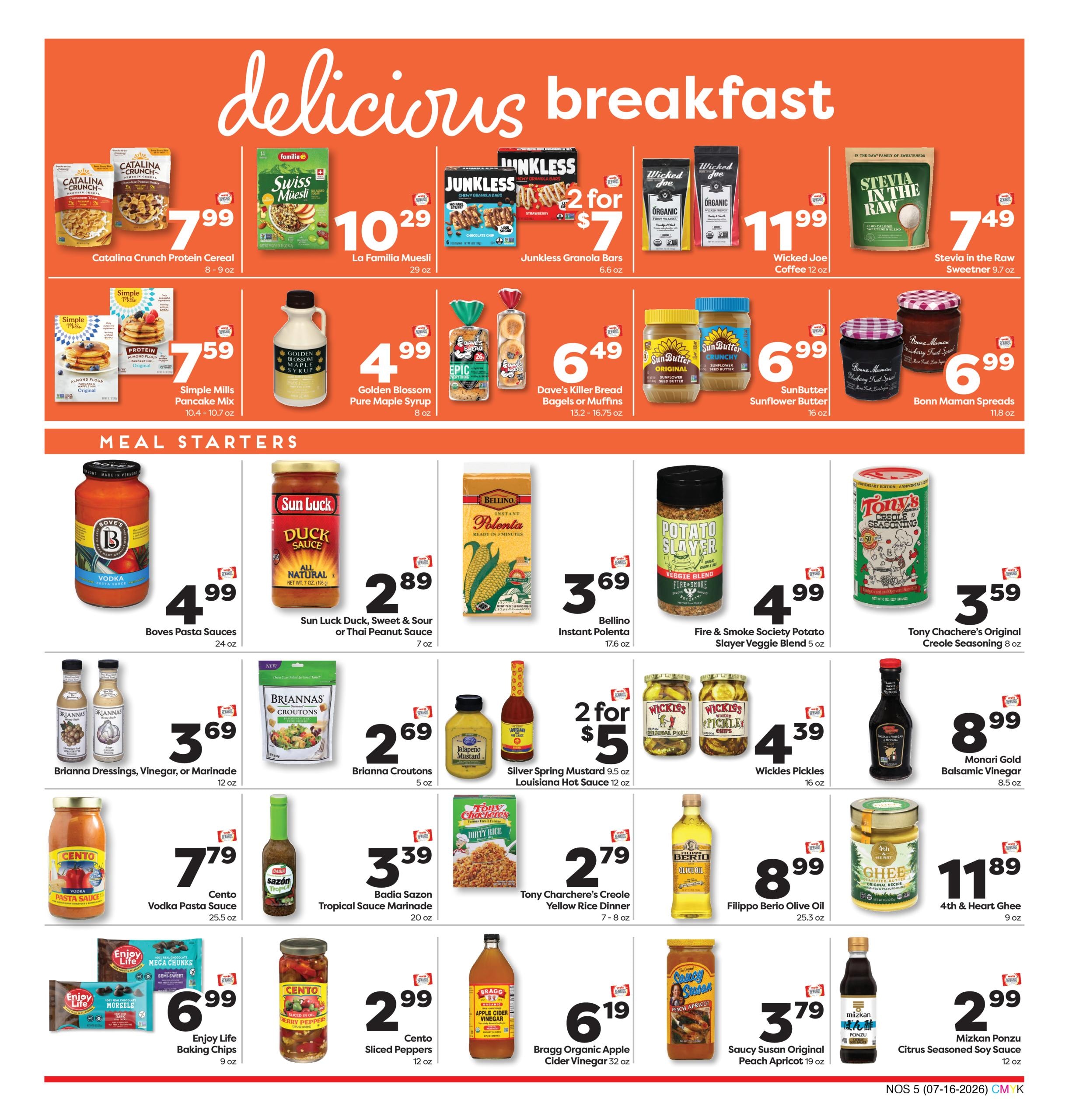 Weis Markets Natural & Organic Weekly Ad July 16 - August 12, 2026