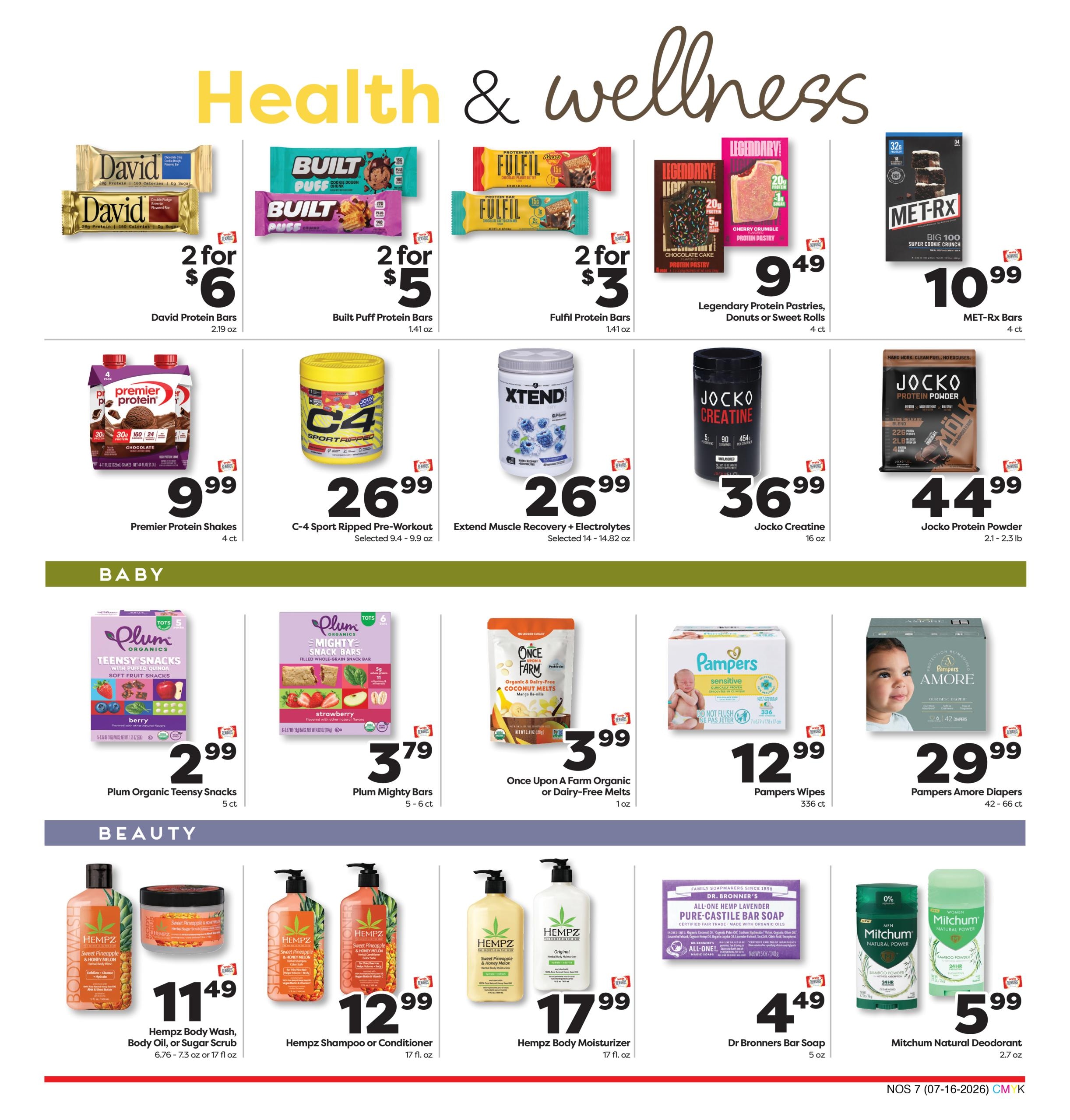 Weis Markets Natural & Organic Weekly Ad July 16 - August 12, 2026