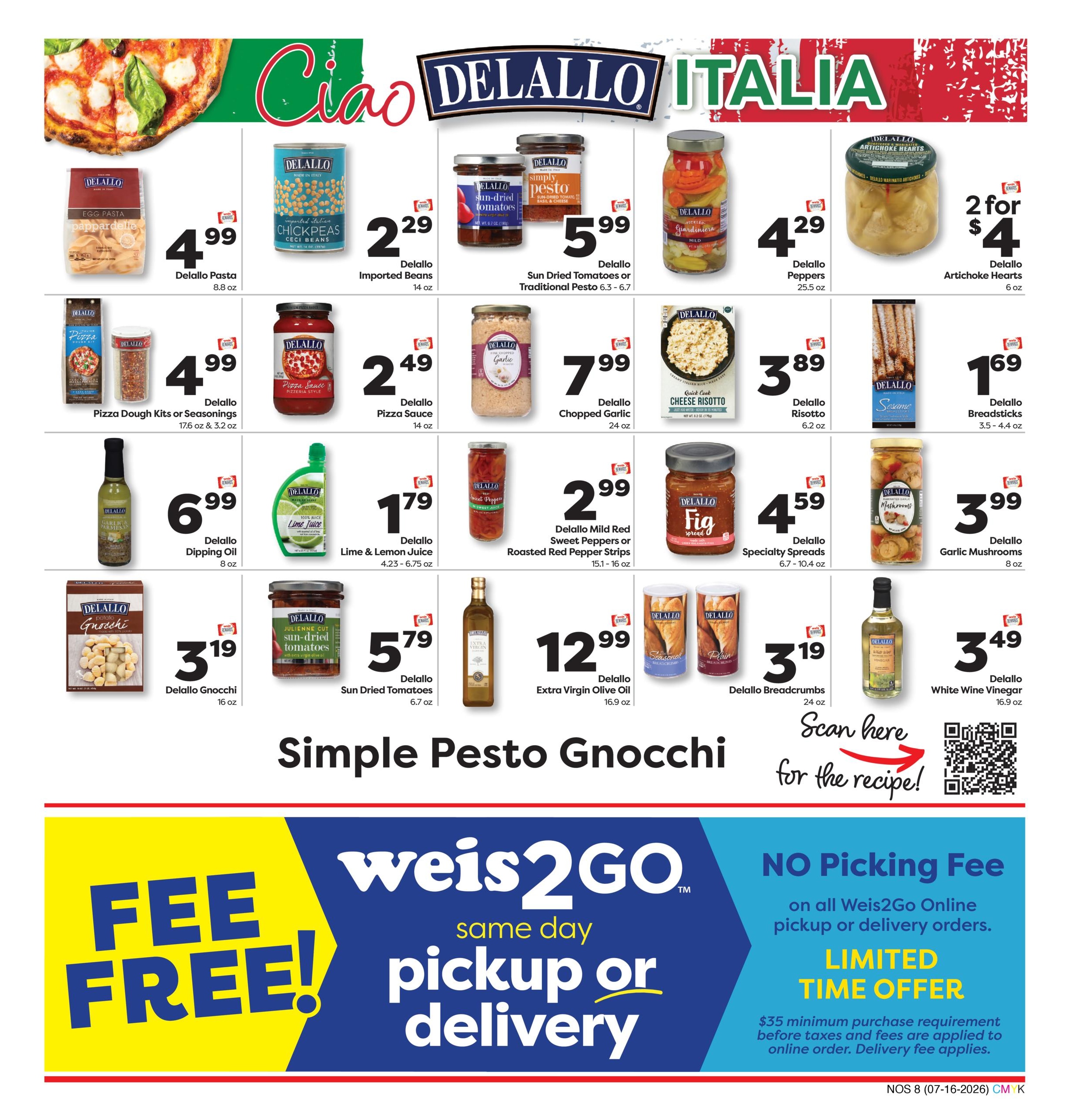 Weis Markets Natural & Organic Weekly Ad July 16 - August 12, 2026