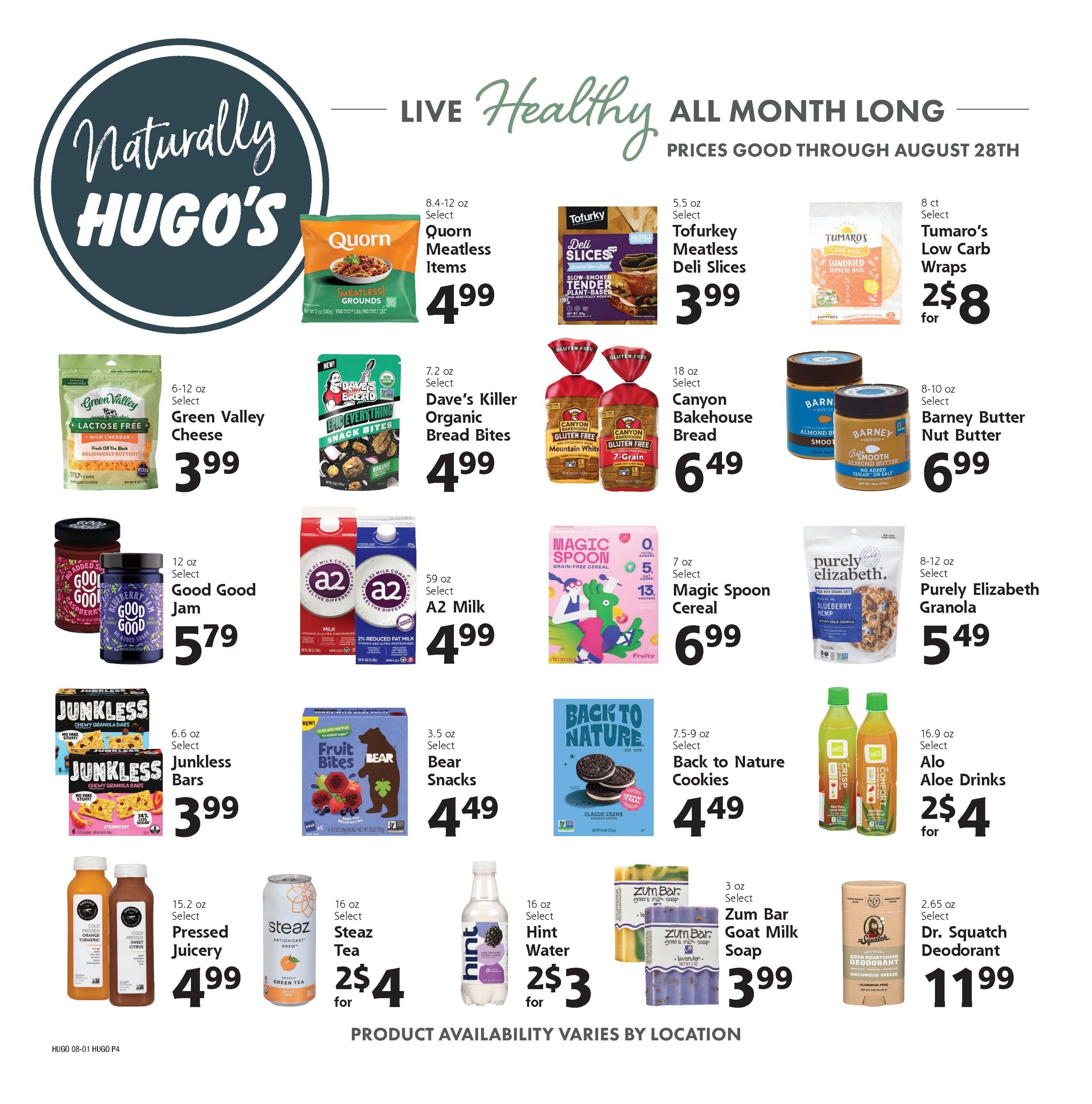 Hugo's Weekly Ad August 1 - 7, 2026
