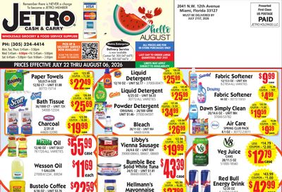Jetro (Torrance–Inglewood Area, CA) Weekly Ad July 22 - August 6, 2026