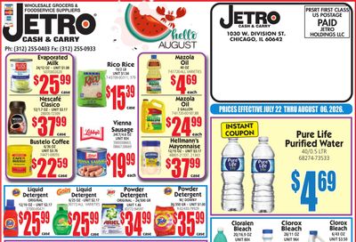 Jetro (Miami–Hialeah Area, FL) Weekly Ad July 22 - August 6, 2026