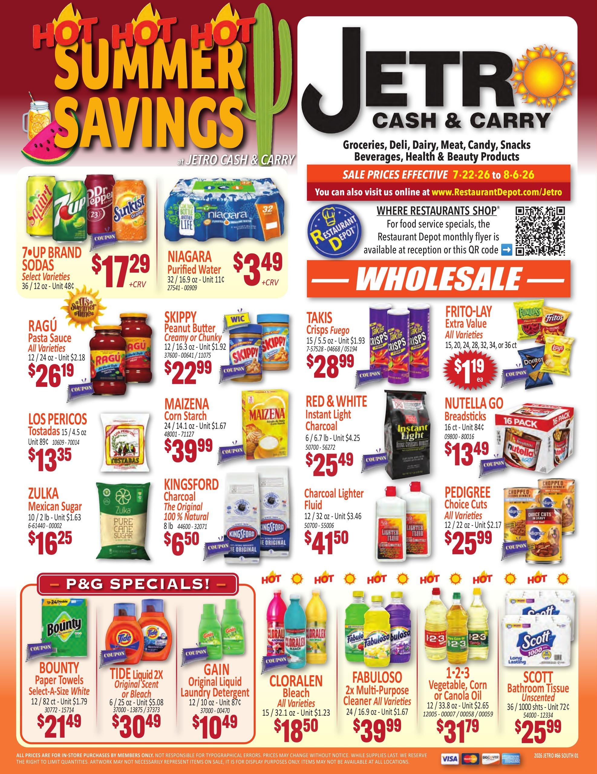 Jetro (New York–Jersey City Area, NJ–NY) Weekly Ad July 22 - August 6, 2026