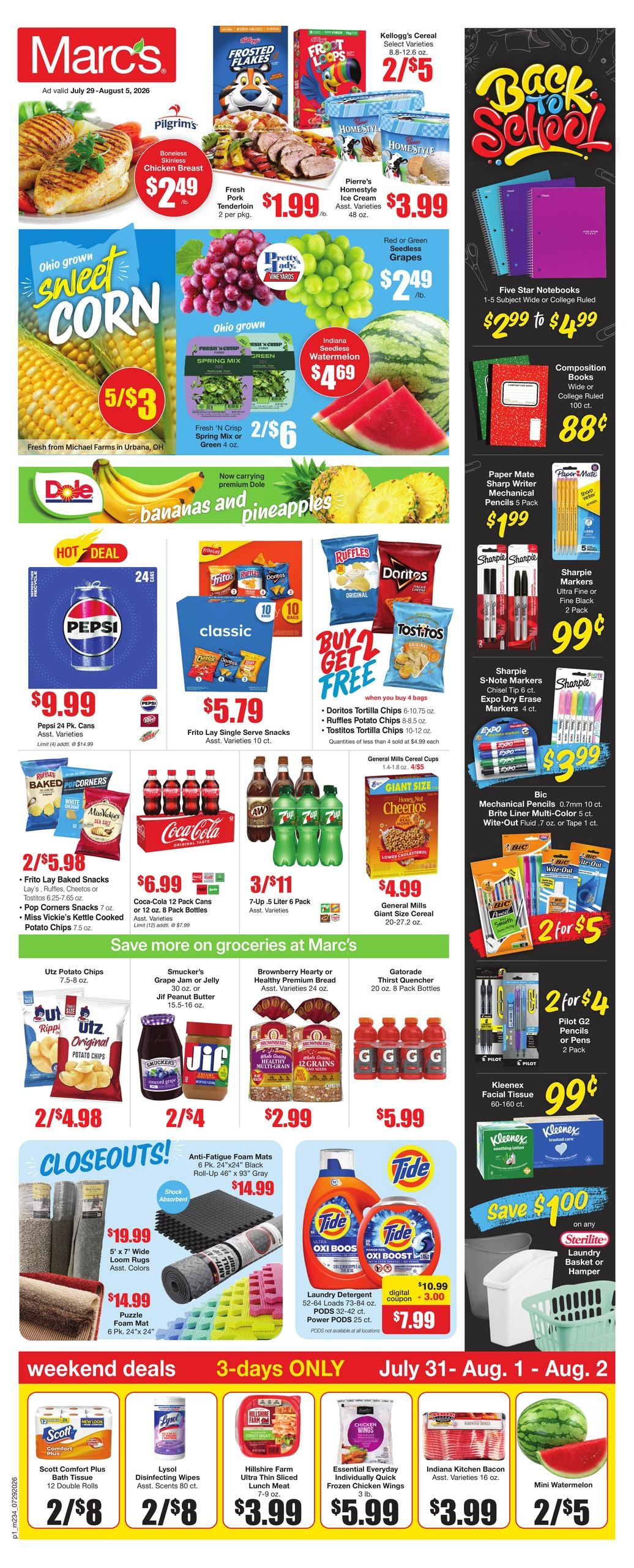 Marc's (Akron–East Liverpool Area, OH) Weekly Ad July 29 - August 5, 2026