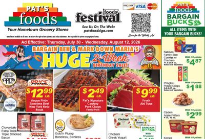 Pats IGA Weekly Ad July 30 - August 12, 2026