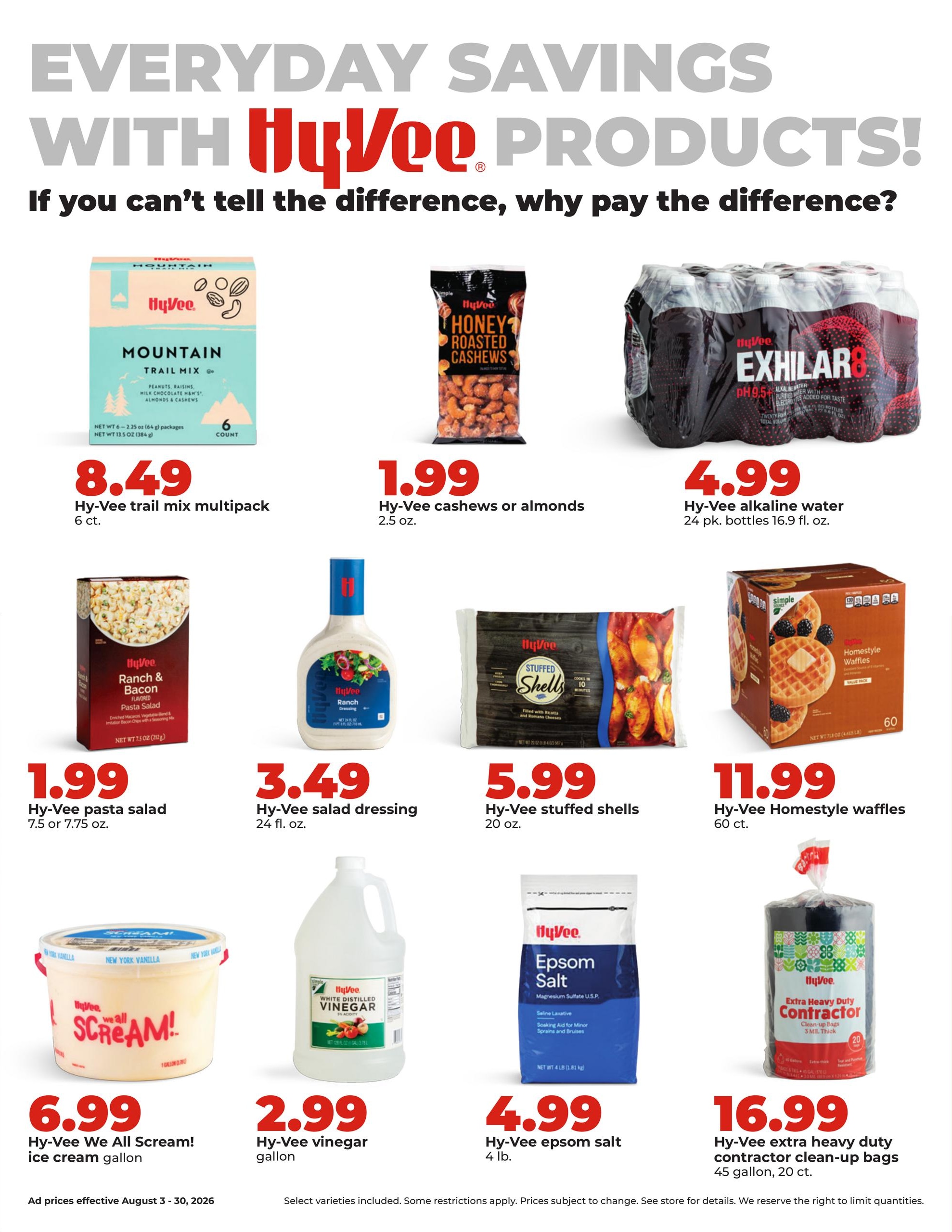 Hy-Vee (WI) Weekly Ad August 3 - 30, 2026