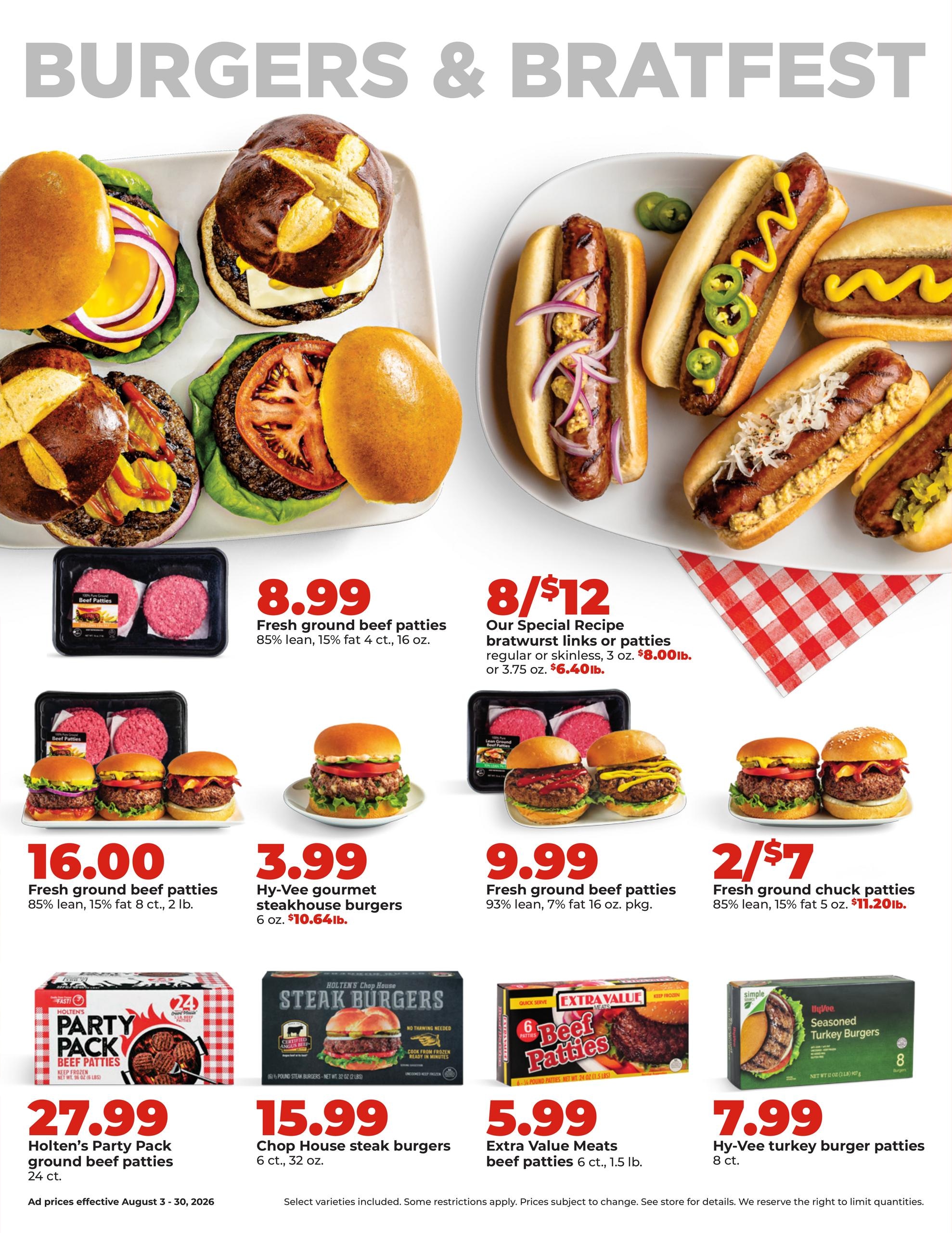 Hy-Vee (WI) Weekly Ad August 3 - 30, 2026