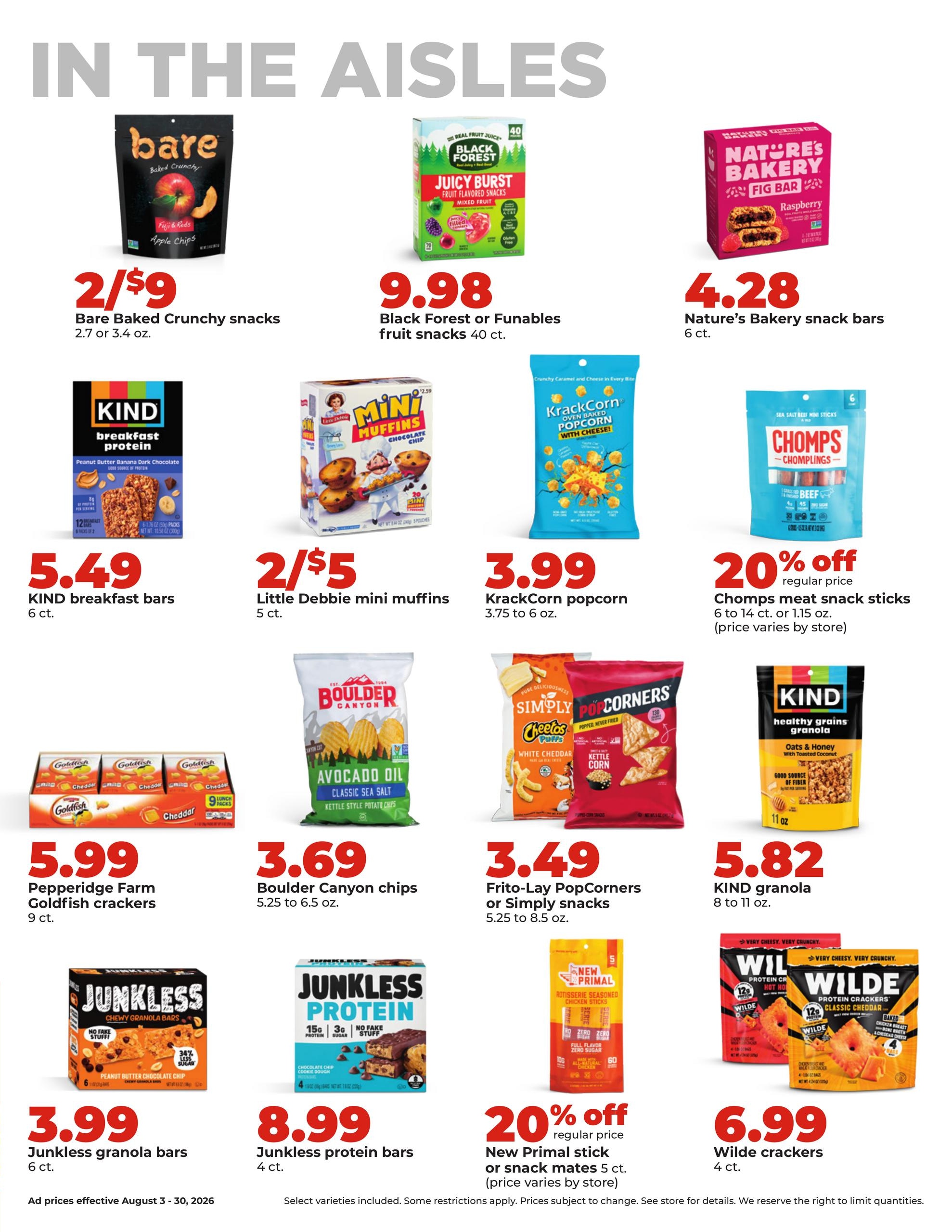 Hy-Vee (WI) Weekly Ad August 3 - 30, 2026