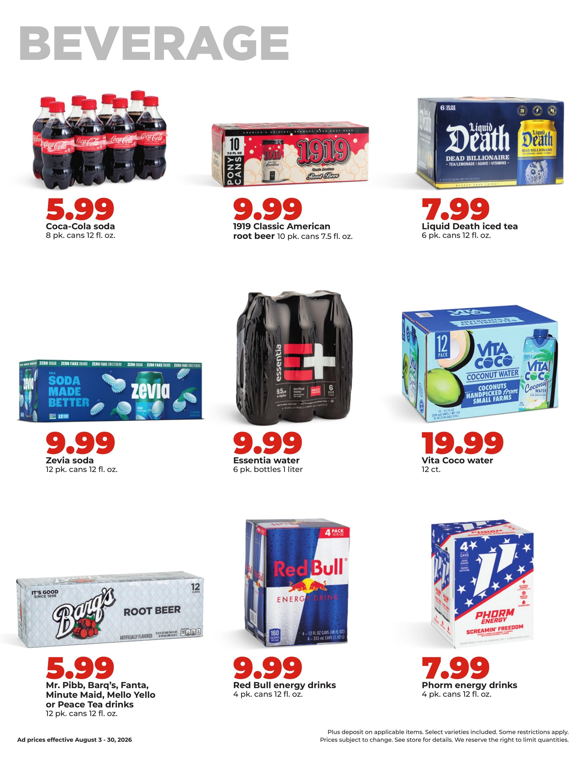 Hy-Vee (WI) Weekly Ad August 3 - 30, 2026