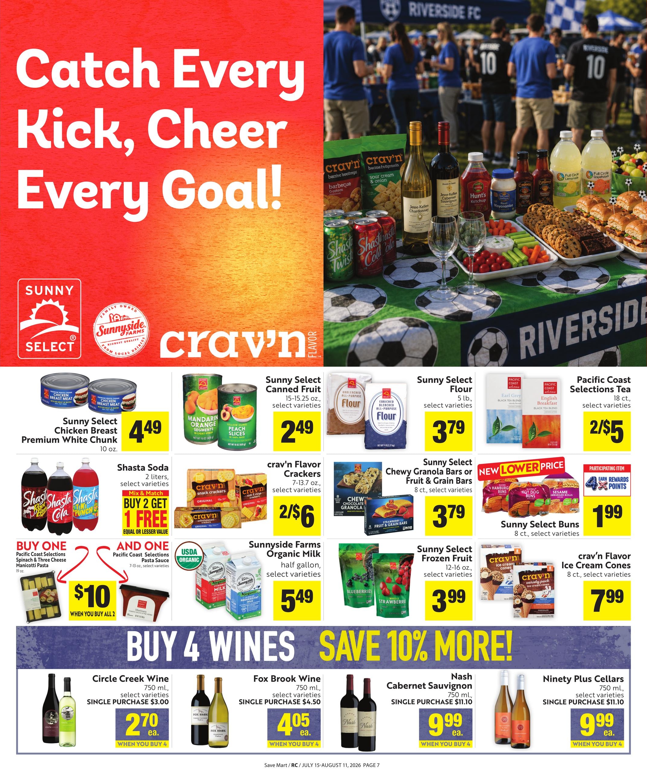 Save Mart (Reno–Sparks Area, CA–NV) Save Even More Weekly Ad July 15 - August 11, 2026