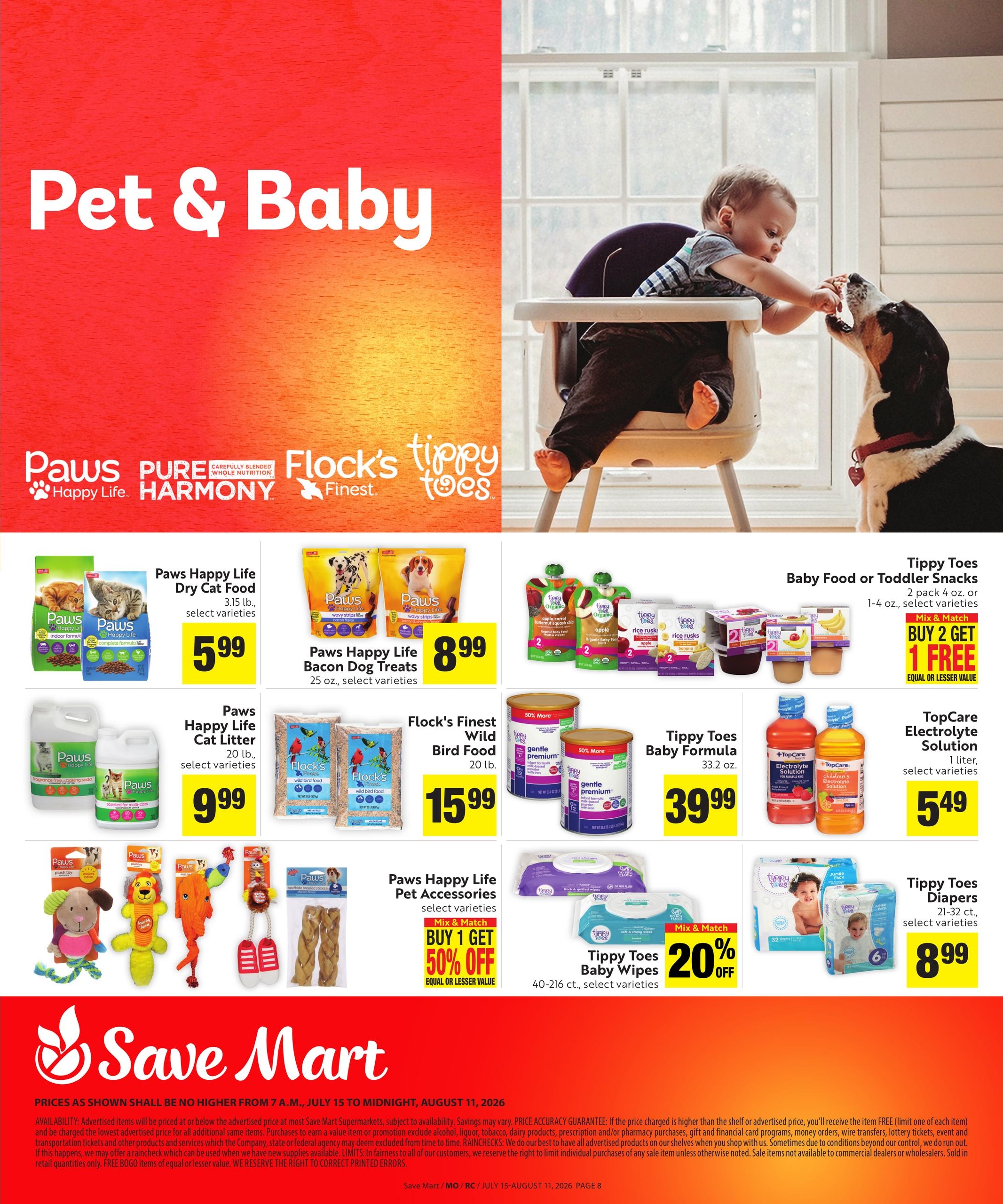 Save Mart (Reno–Sparks Area, CA–NV) Save Even More Weekly Ad July 15 - August 11, 2026