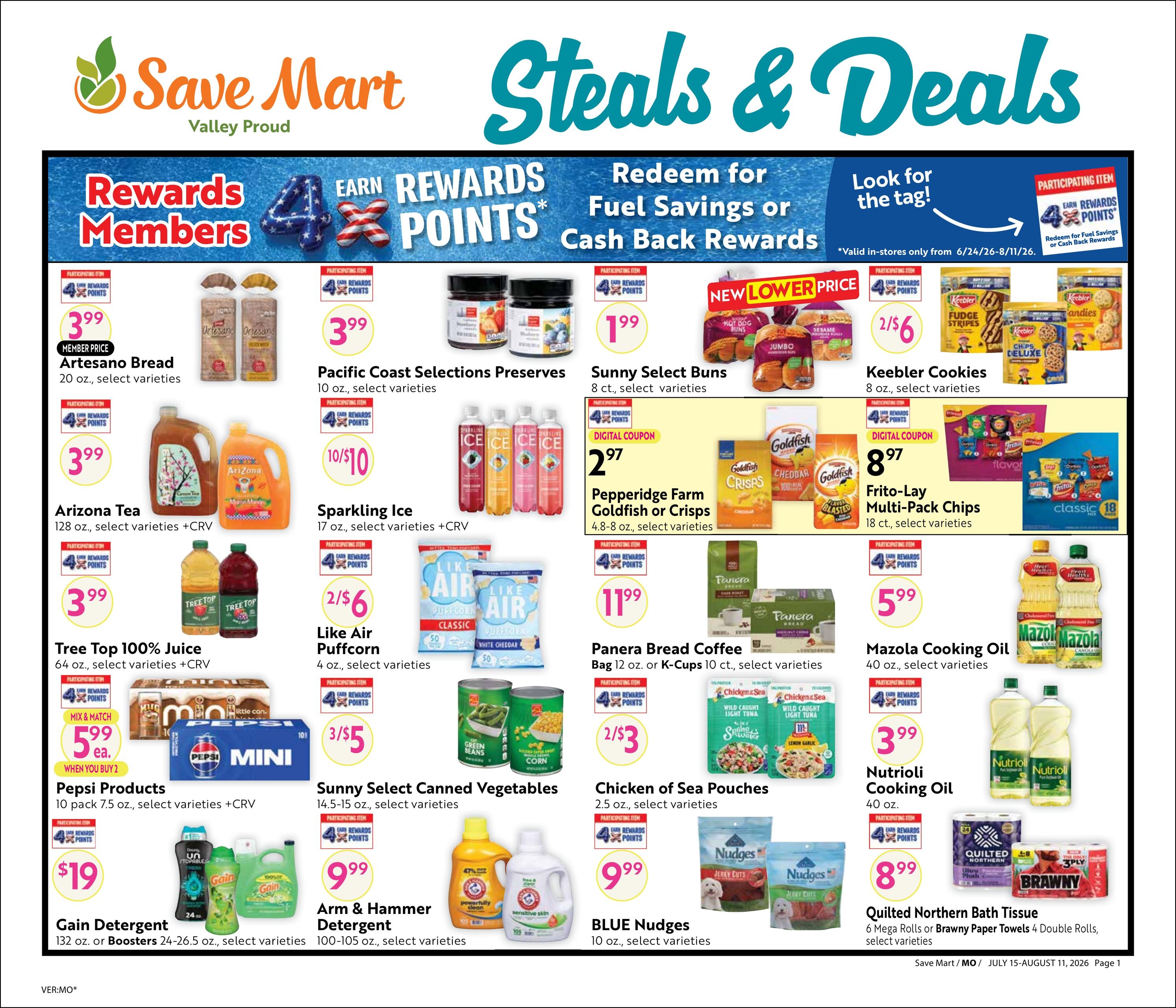 Save Mart (CA) Online Savings Guide Weekly Ad July 15 - August 11, 2026