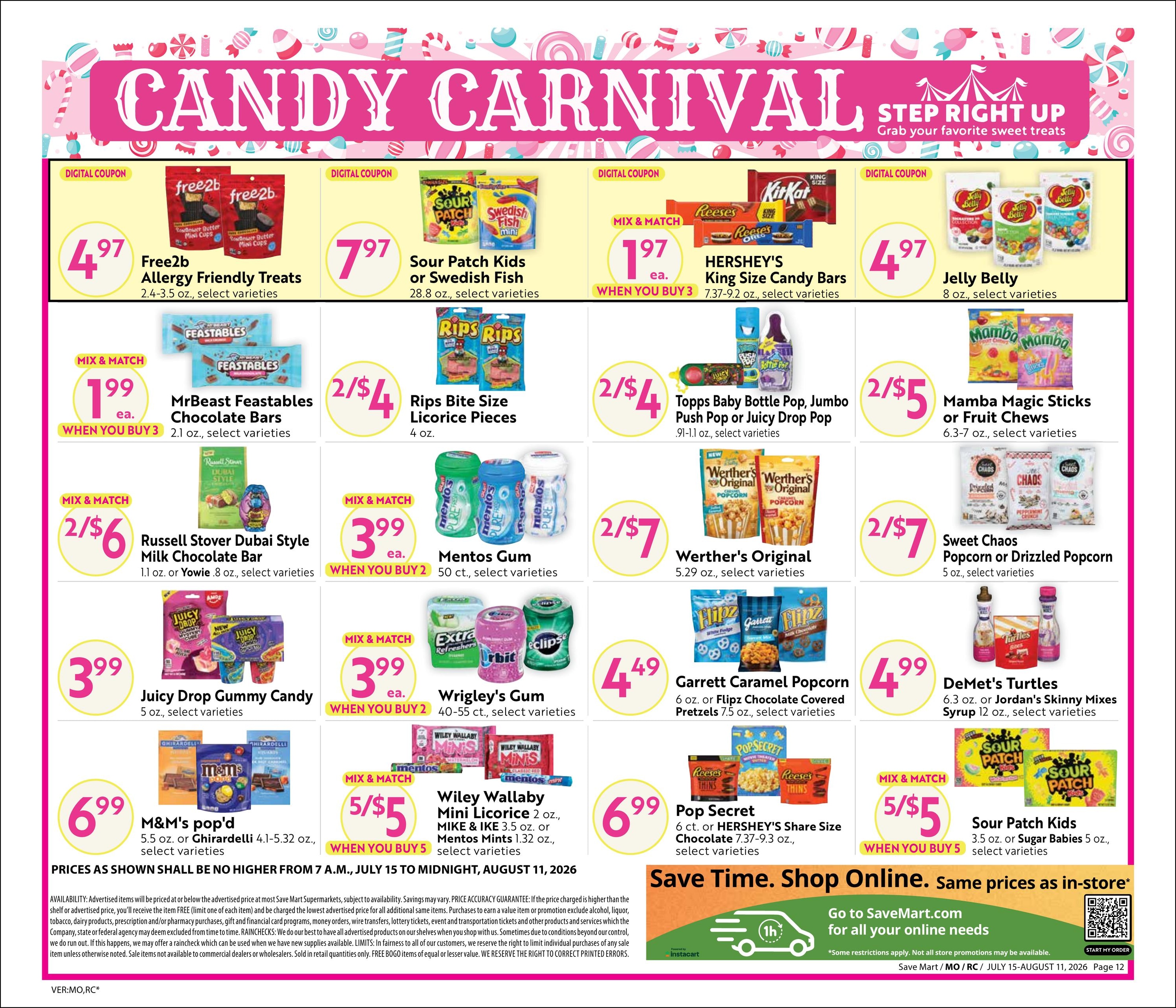 Save Mart (CA) Online Savings Guide Weekly Ad July 15 - August 11, 2026