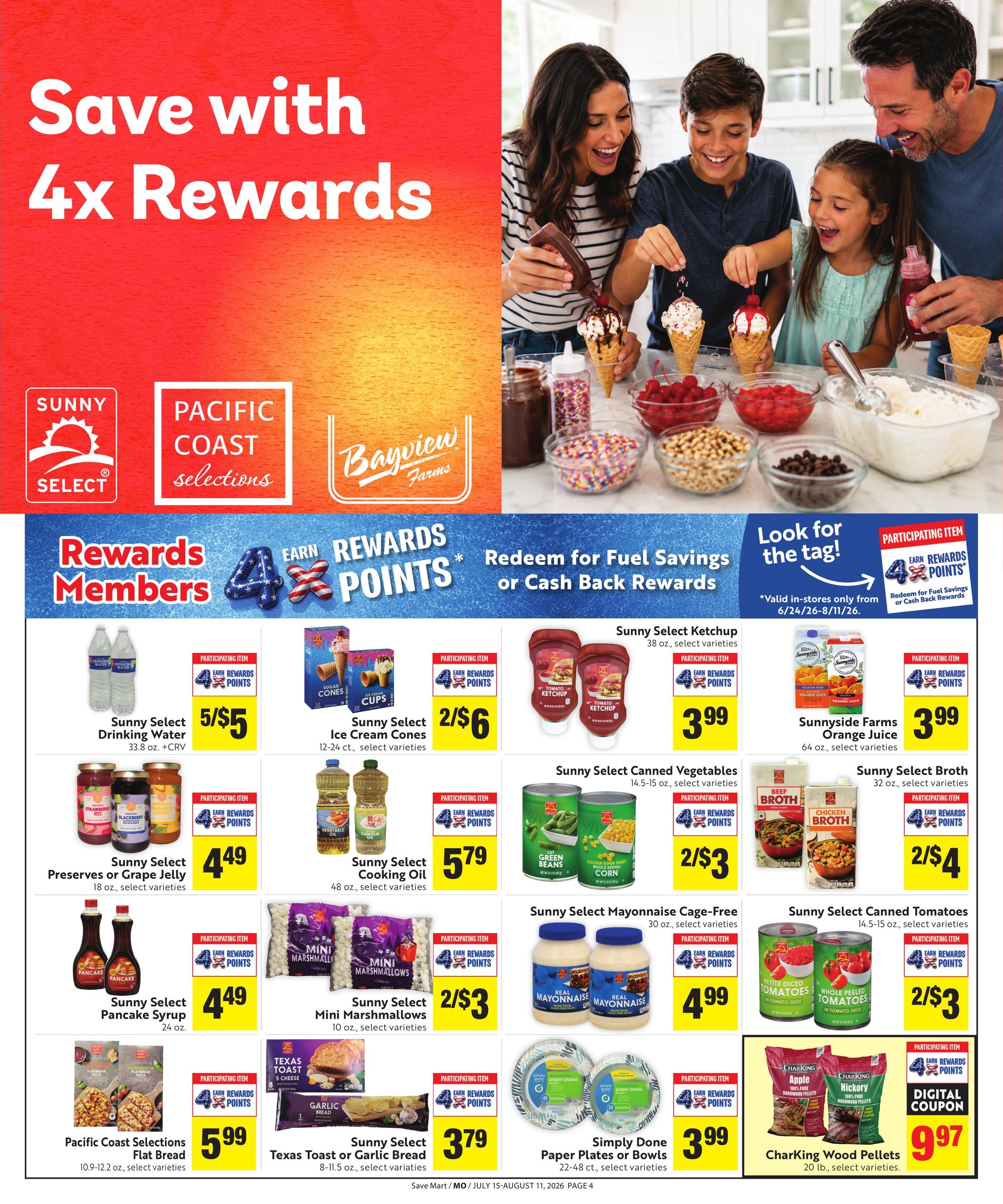 Save Mart (CA) Save Even More Weekly Ad July 15 - August 11, 2026
