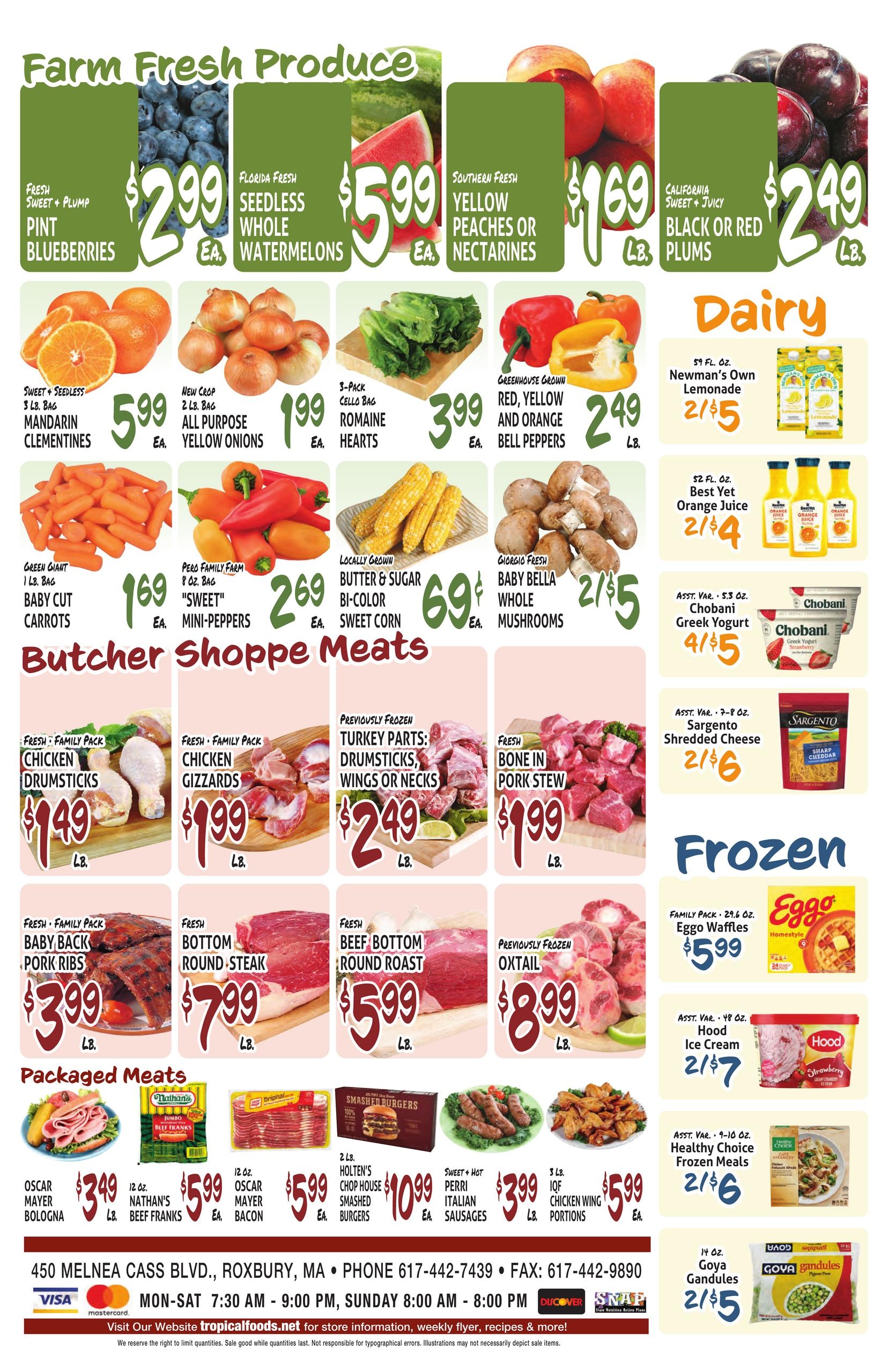 Tropical Foods Supermarket Weekly Ad July 30 - August 5, 2026