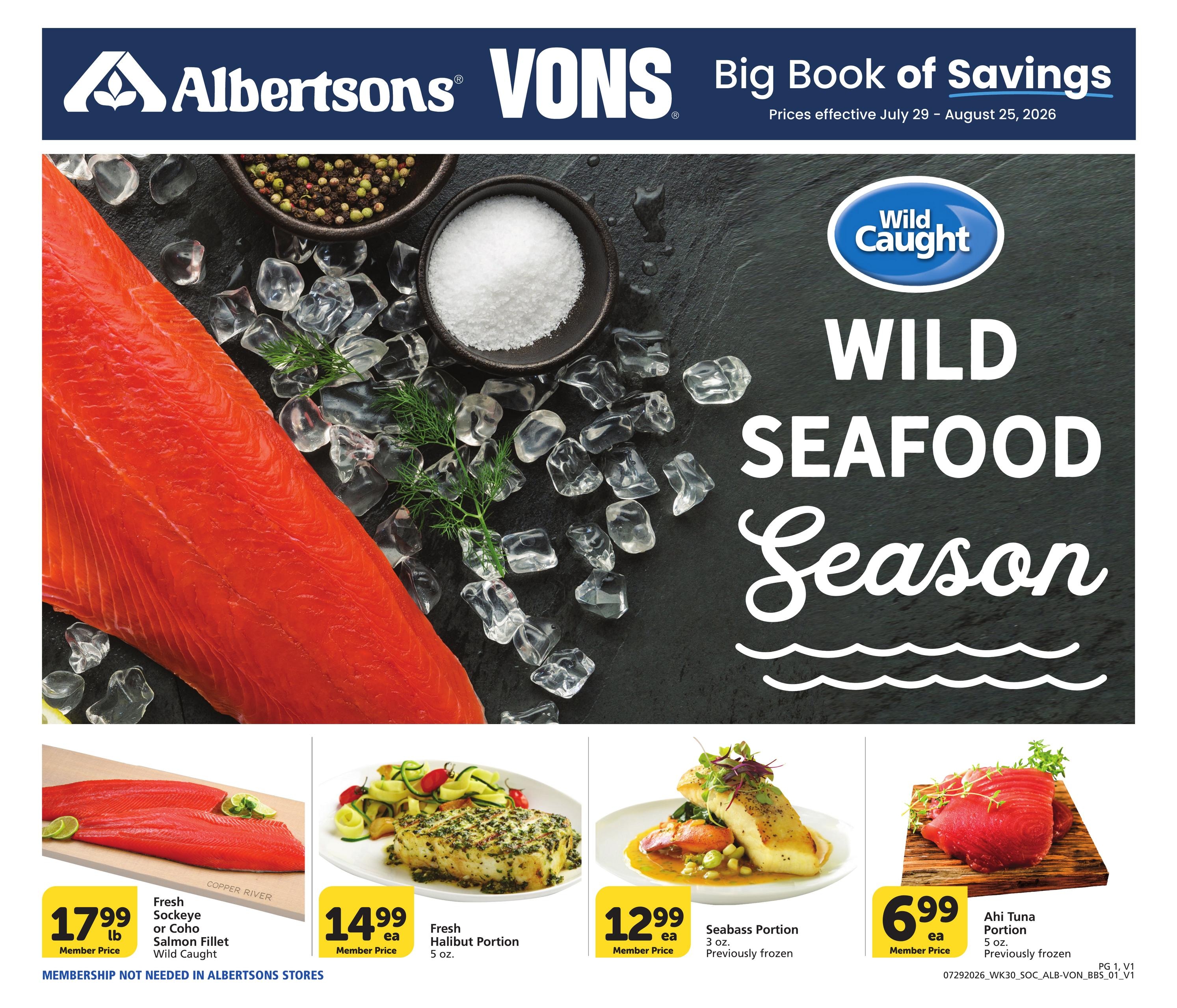 Vons (CA) Big Book of Savings Weekly Ad July 29 - August 25, 2026