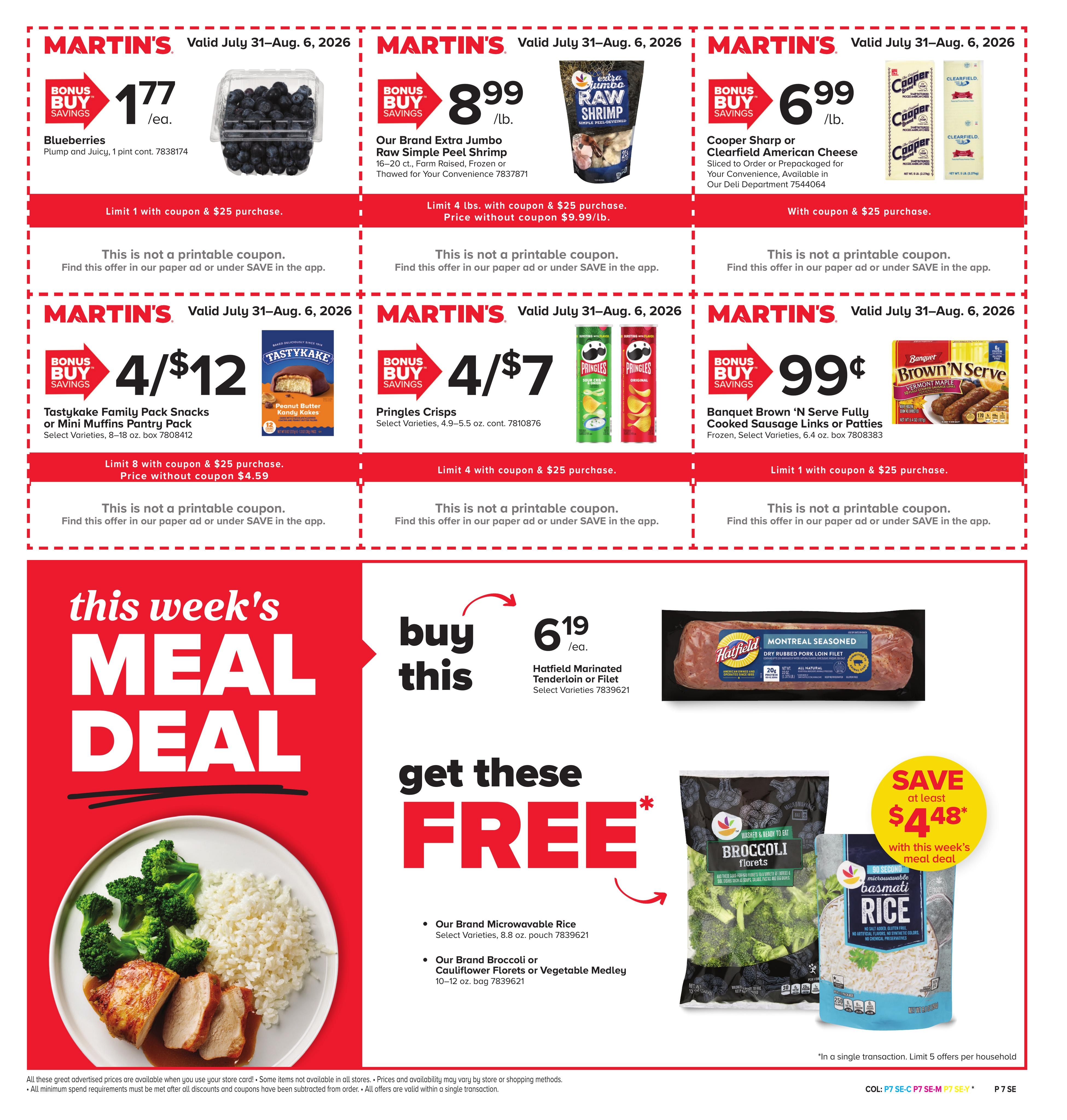 Martin's Food Market Weekly Ad July 31 - August 6, 2026