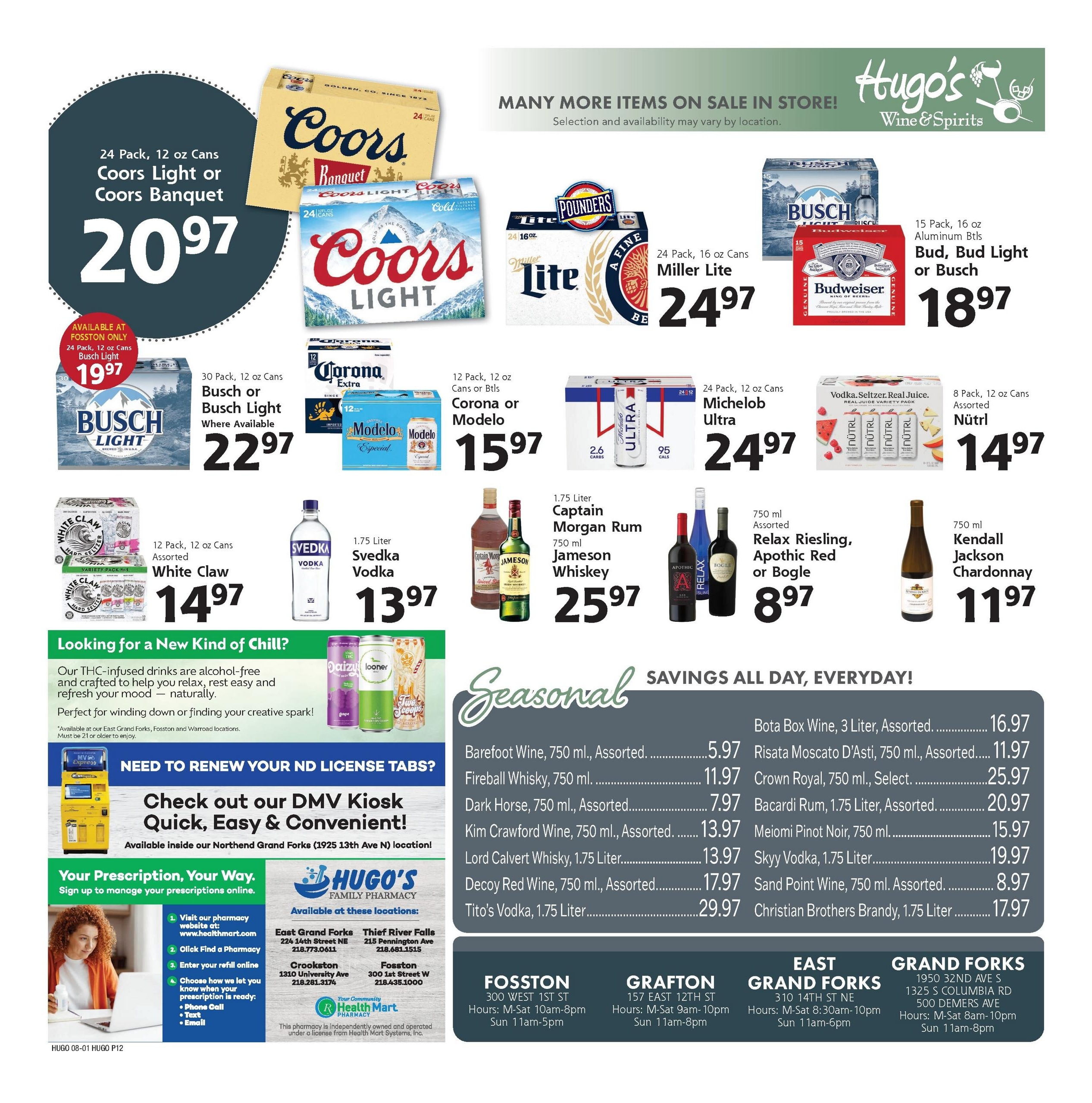 Hugo's (Thief River Falls–Grand Forks Area, MN–ND) Weekly Ad August 1 - 7, 2026
