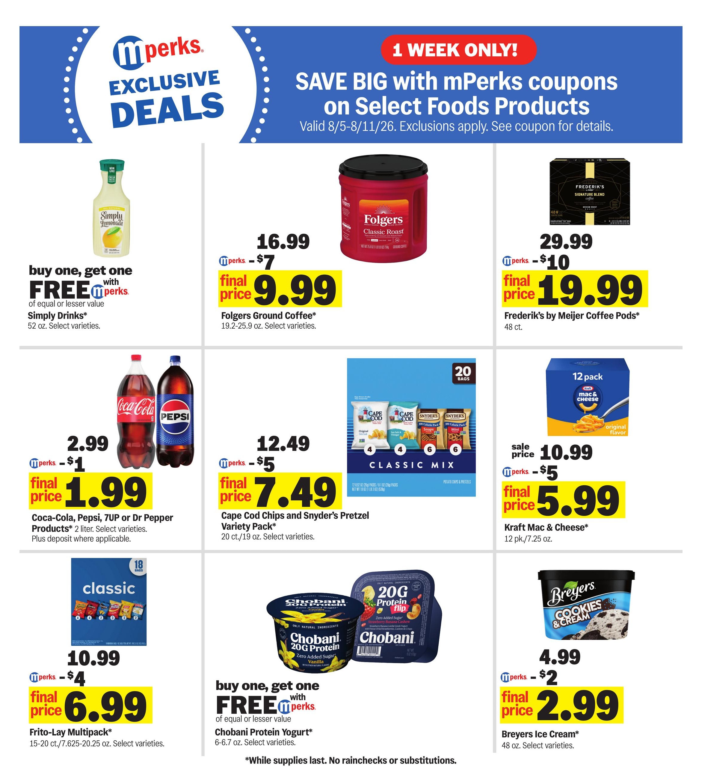 Meijer (Lima–Van Wert Area, OH) Weekly Ad August 5 - 11, 2026