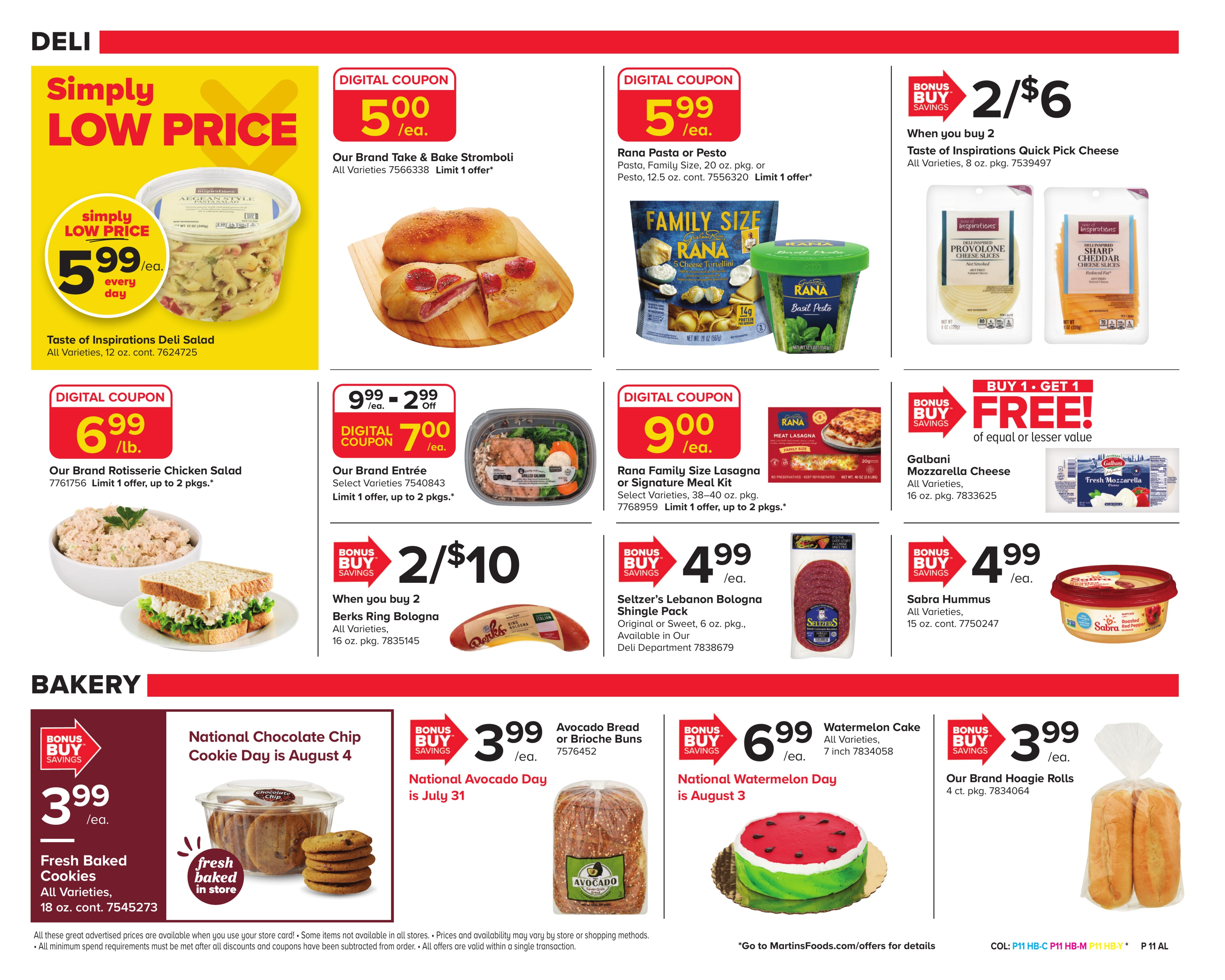 Martin's Food Market (Baker Area, WV) Weekly Ad July 31 - August 6, 2026