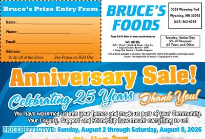 Bruce's Foods Weekly Ad August 2 - 8, 2026