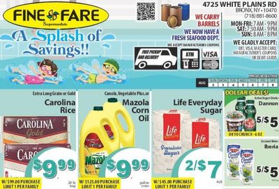 Fine Fare Supermarkets Weekly Ad August 2 - 8, 2026