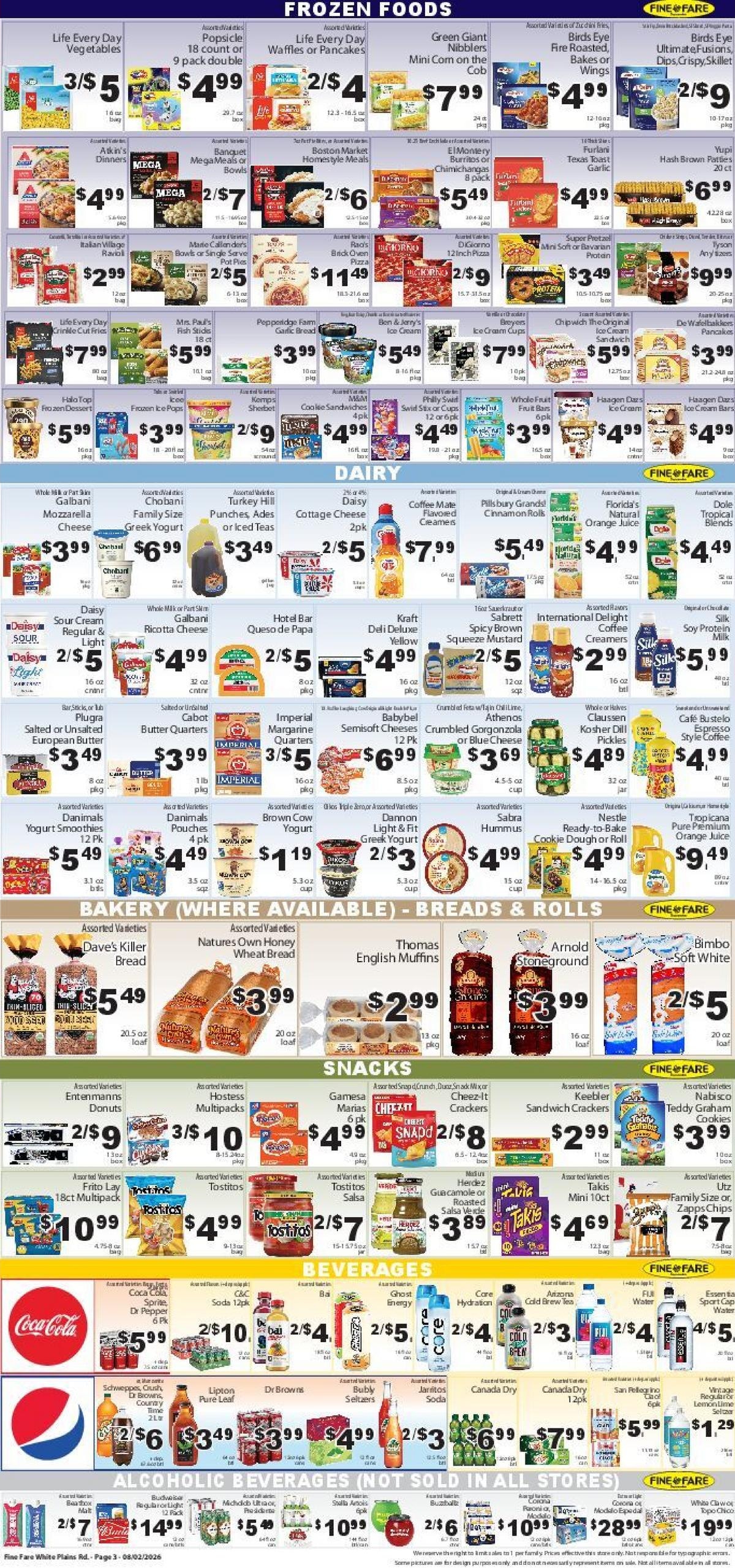 Fine Fare Supermarkets Weekly Ad August 2 - 8, 2026