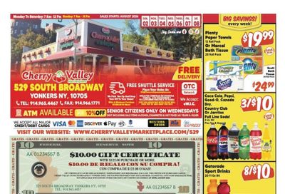 Cherry Valley Marketplace Weekly Ad August 2 - 8, 2026