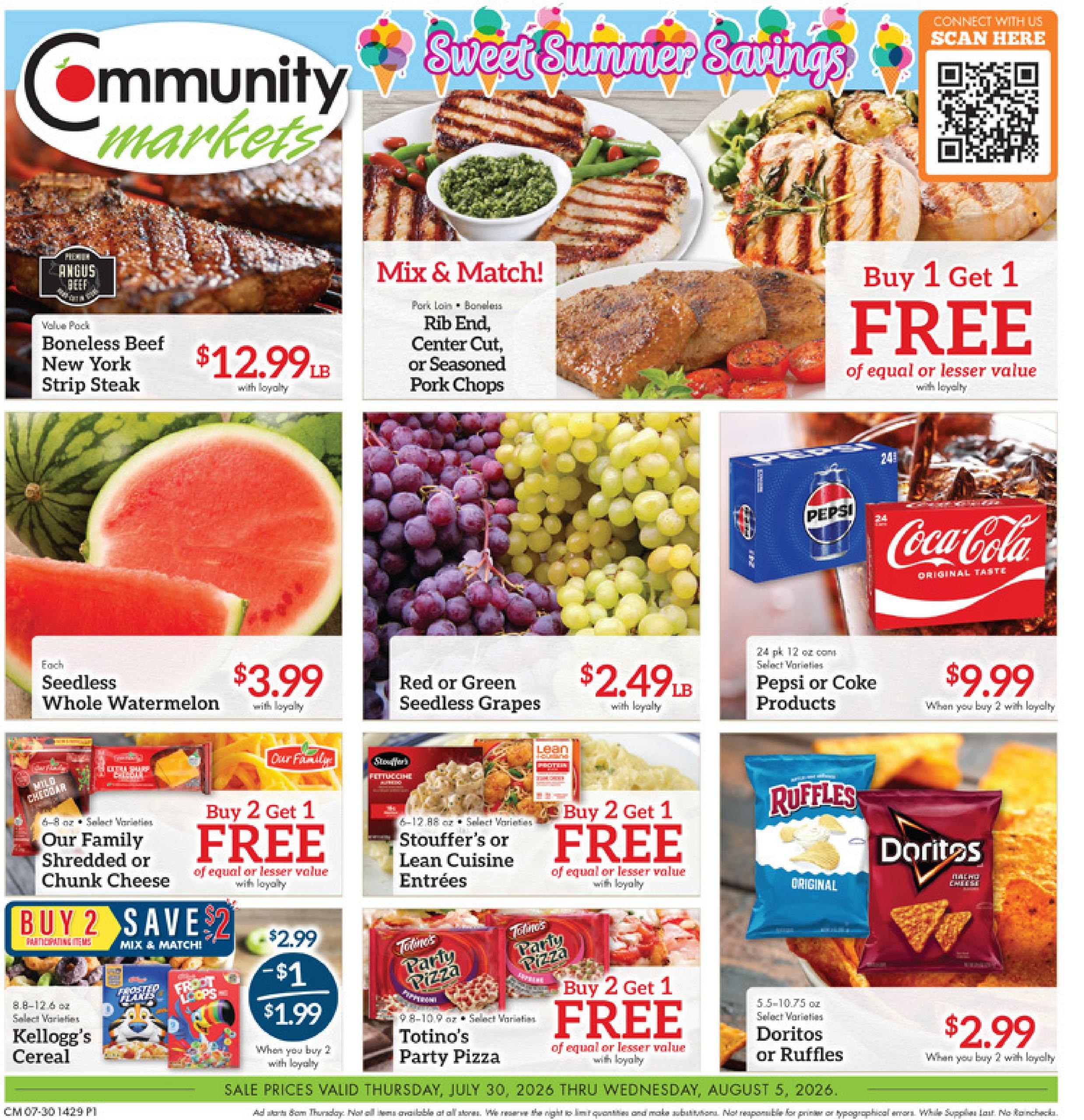 Community Markets Weekly Ad July 30 - August 5, 2026
