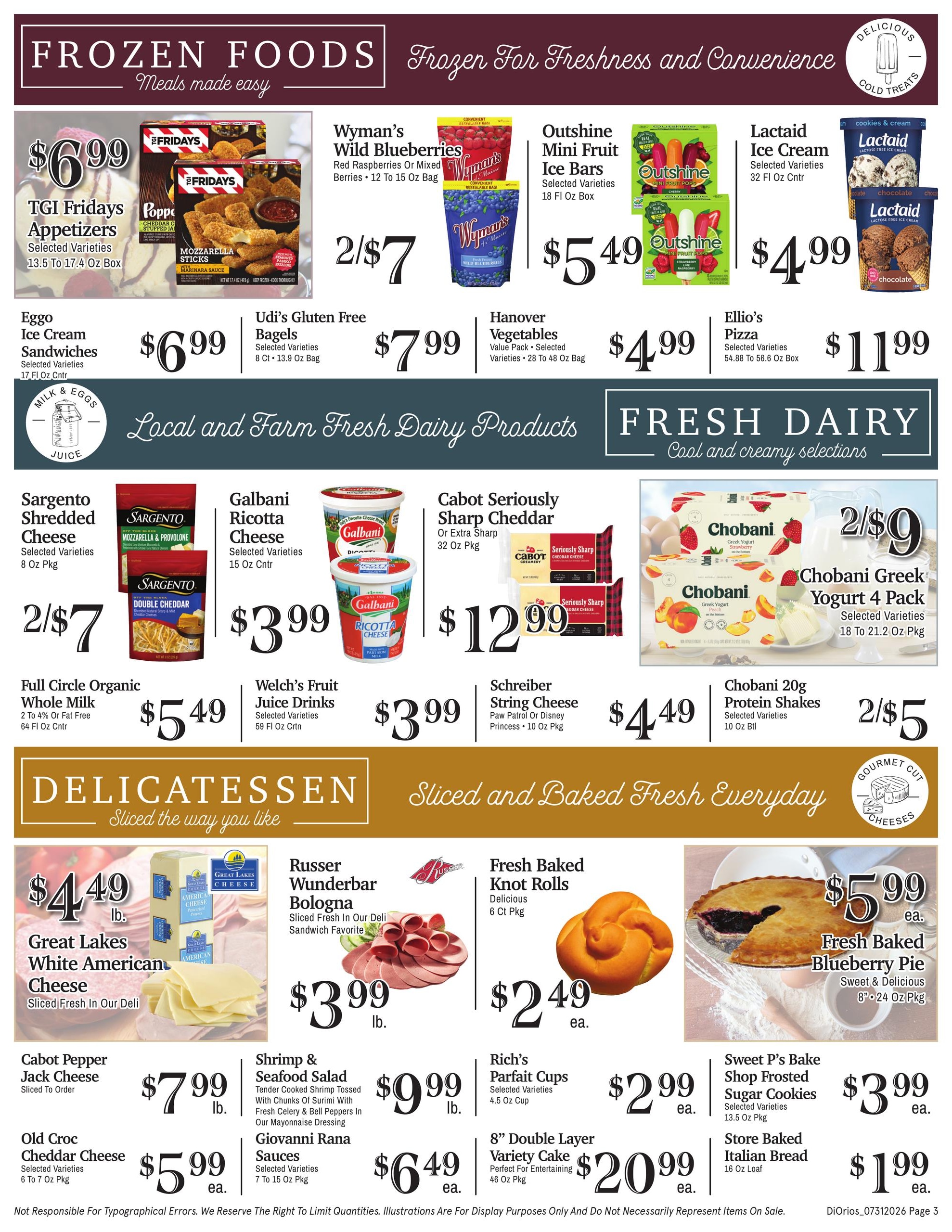 DiOrio's Supermarket Weekly Ad July 31 - August 5, 2026