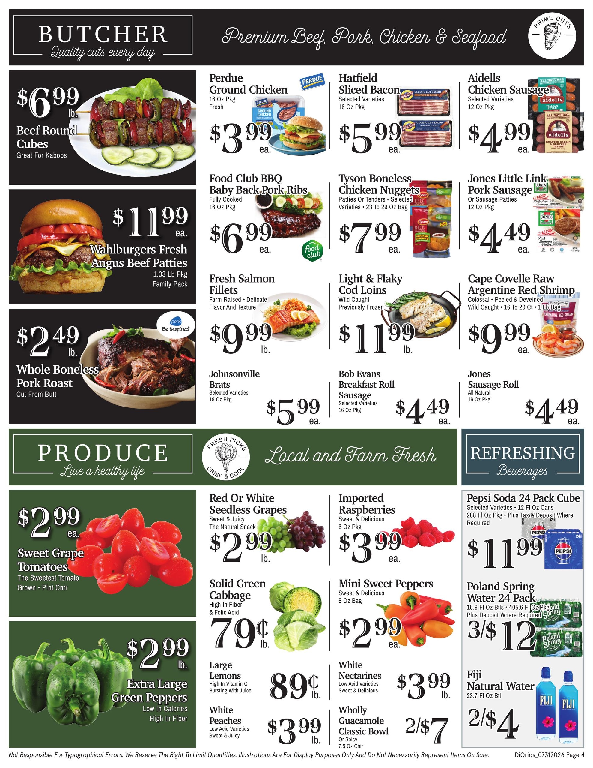 DiOrio's Supermarket Weekly Ad July 31 - August 5, 2026
