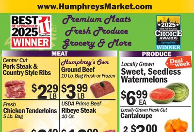 Humphrey's Market Weekly Ad August 2 - 8, 2026