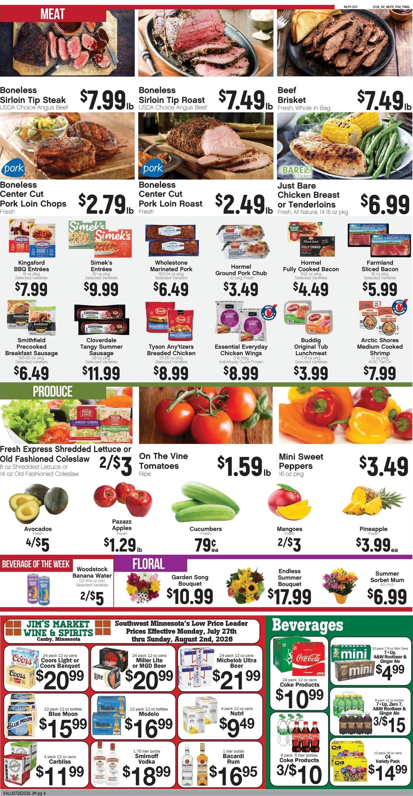 Jim's Market Weekly Ad July 27 - August 7, 2026