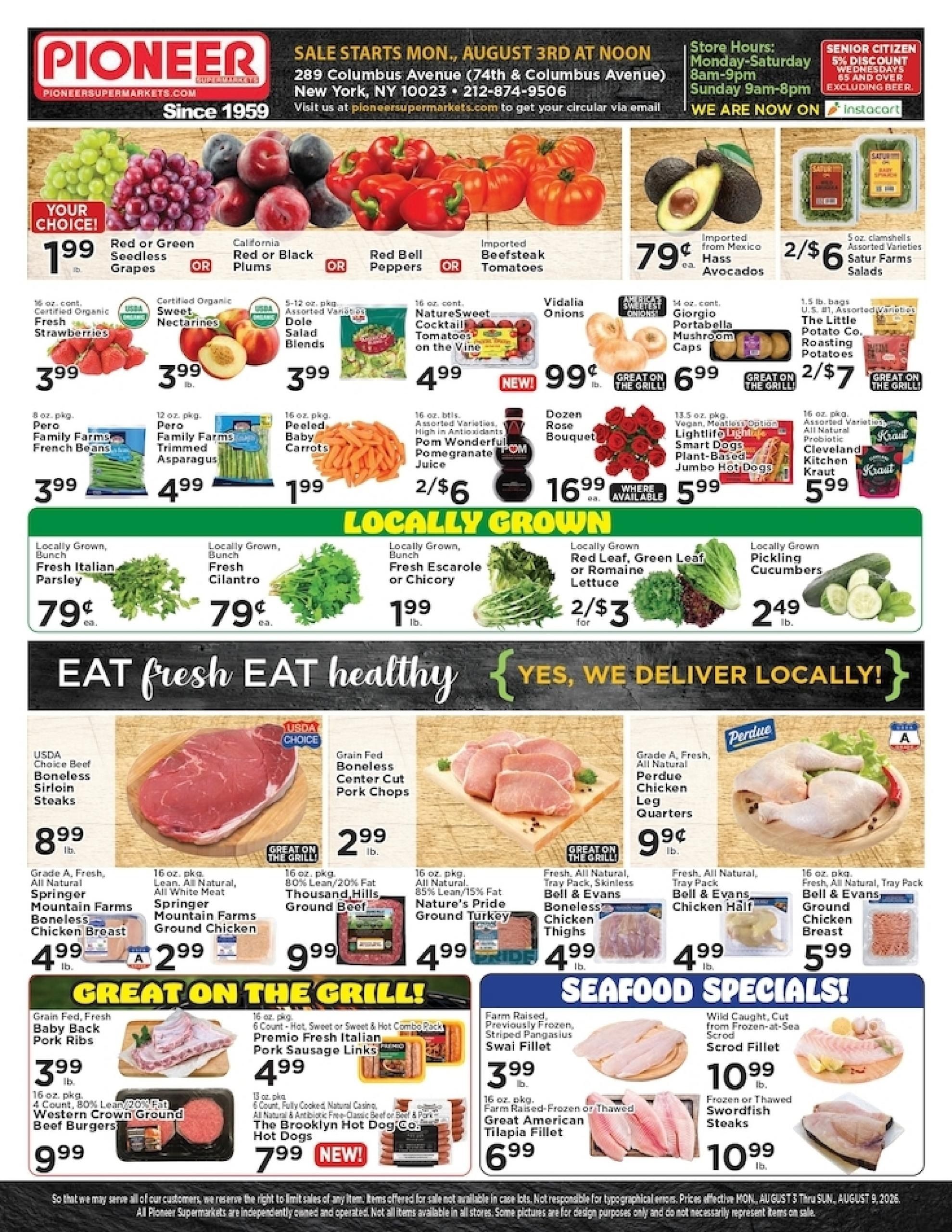 Pioneer Supermarket Weekly Ad August 3 - 9, 2026
