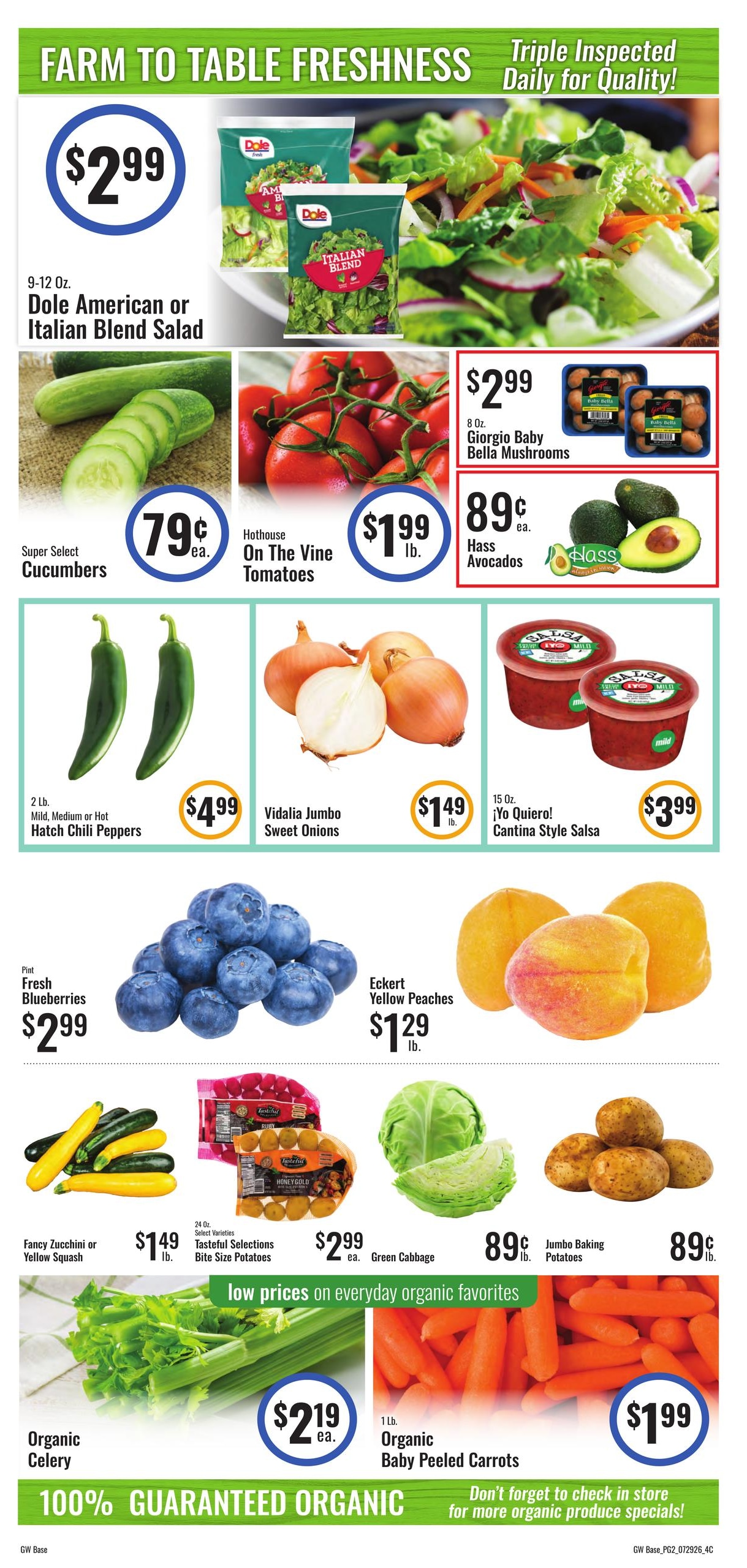 G&W Foods Weekly Ad July 29 - August 11, 2026
