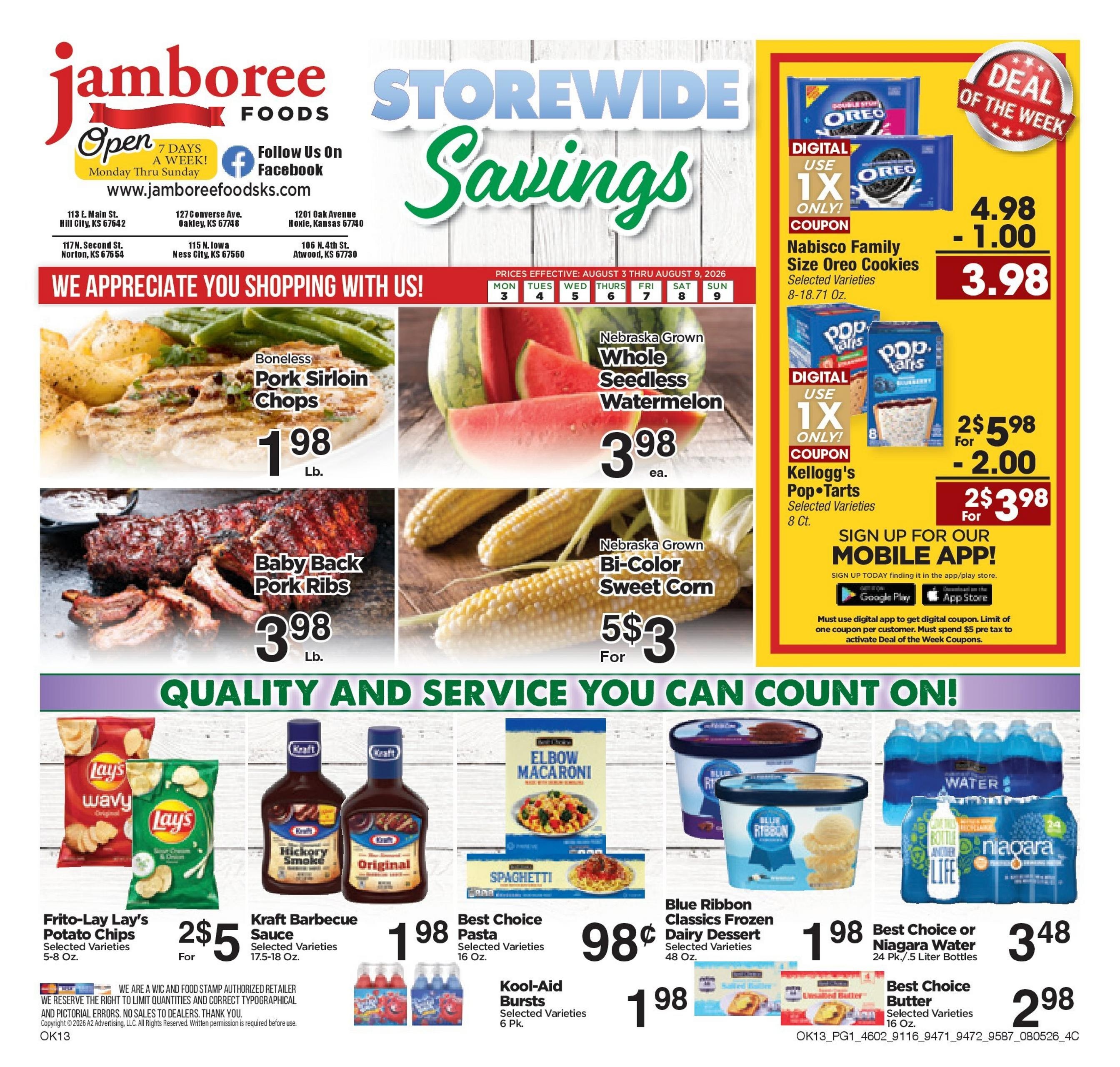 Jamboree Foods Weekly Ad August 3 - 9, 2026