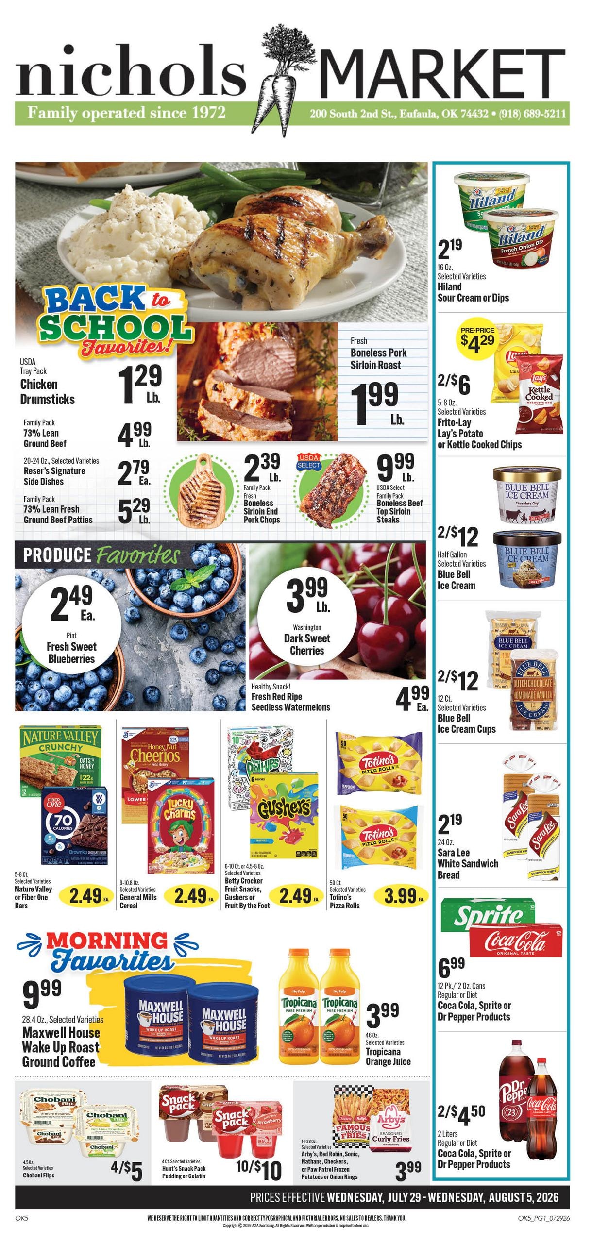 Nichols Dollar Saver Weekly Ad July 29 - August 5, 2026