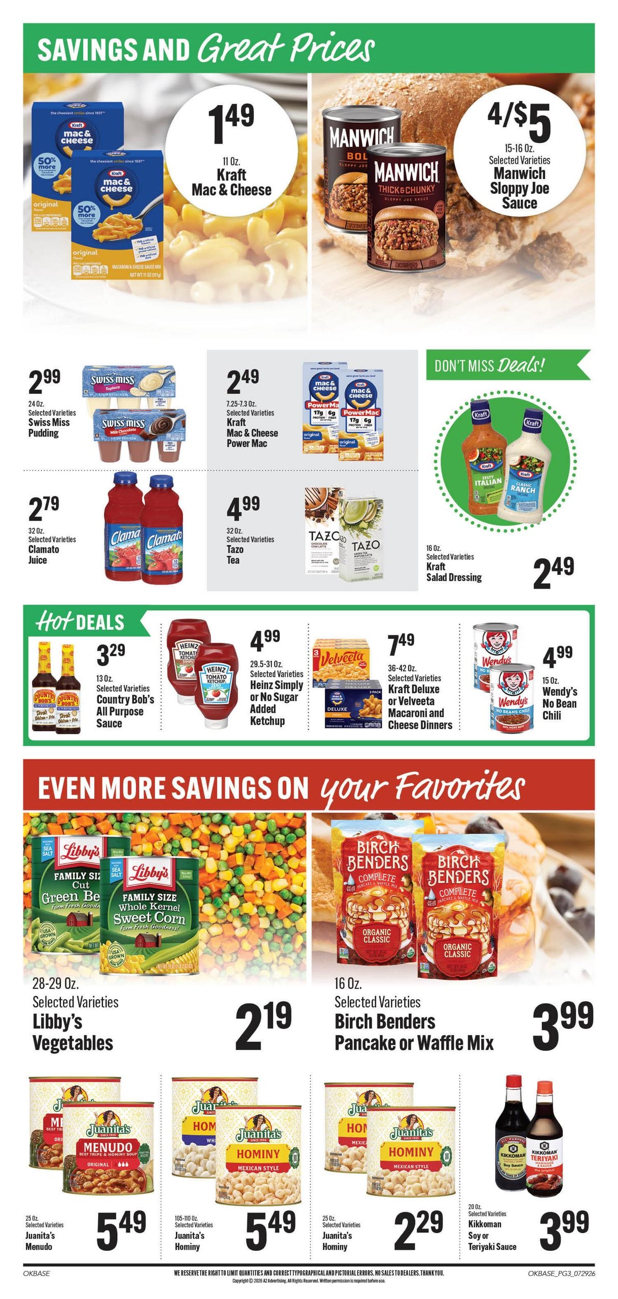 Nichols Dollar Saver Weekly Ad July 29 - August 5, 2026