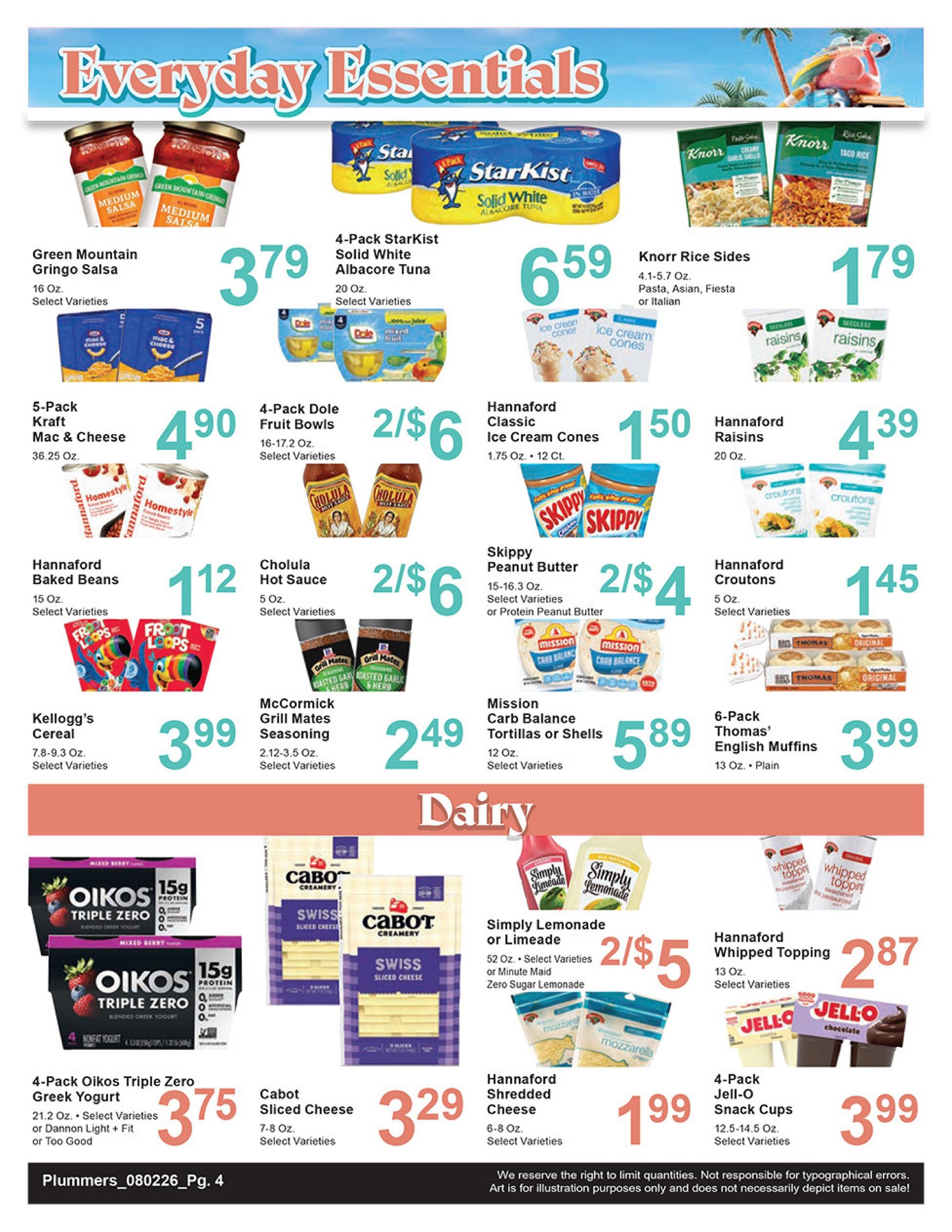 Plummer's Shop 'n Save Weekly Ad August 2 - 8, 2026