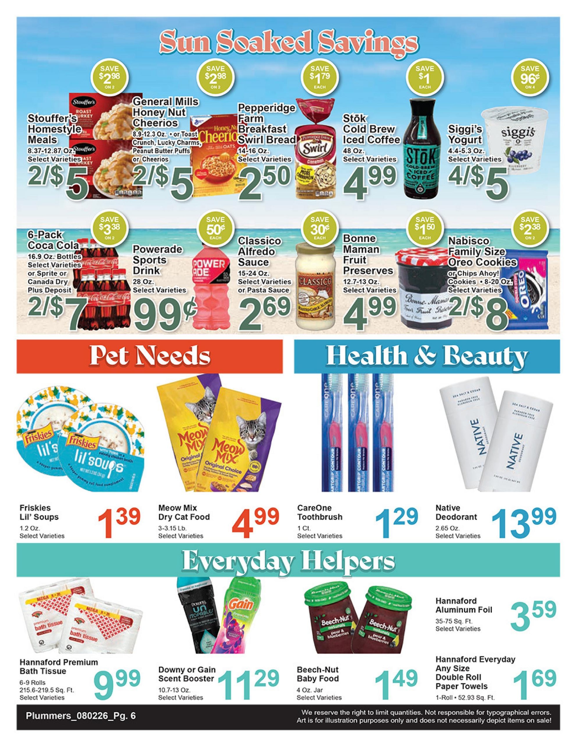 Plummer's Shop 'n Save Weekly Ad August 2 - 8, 2026