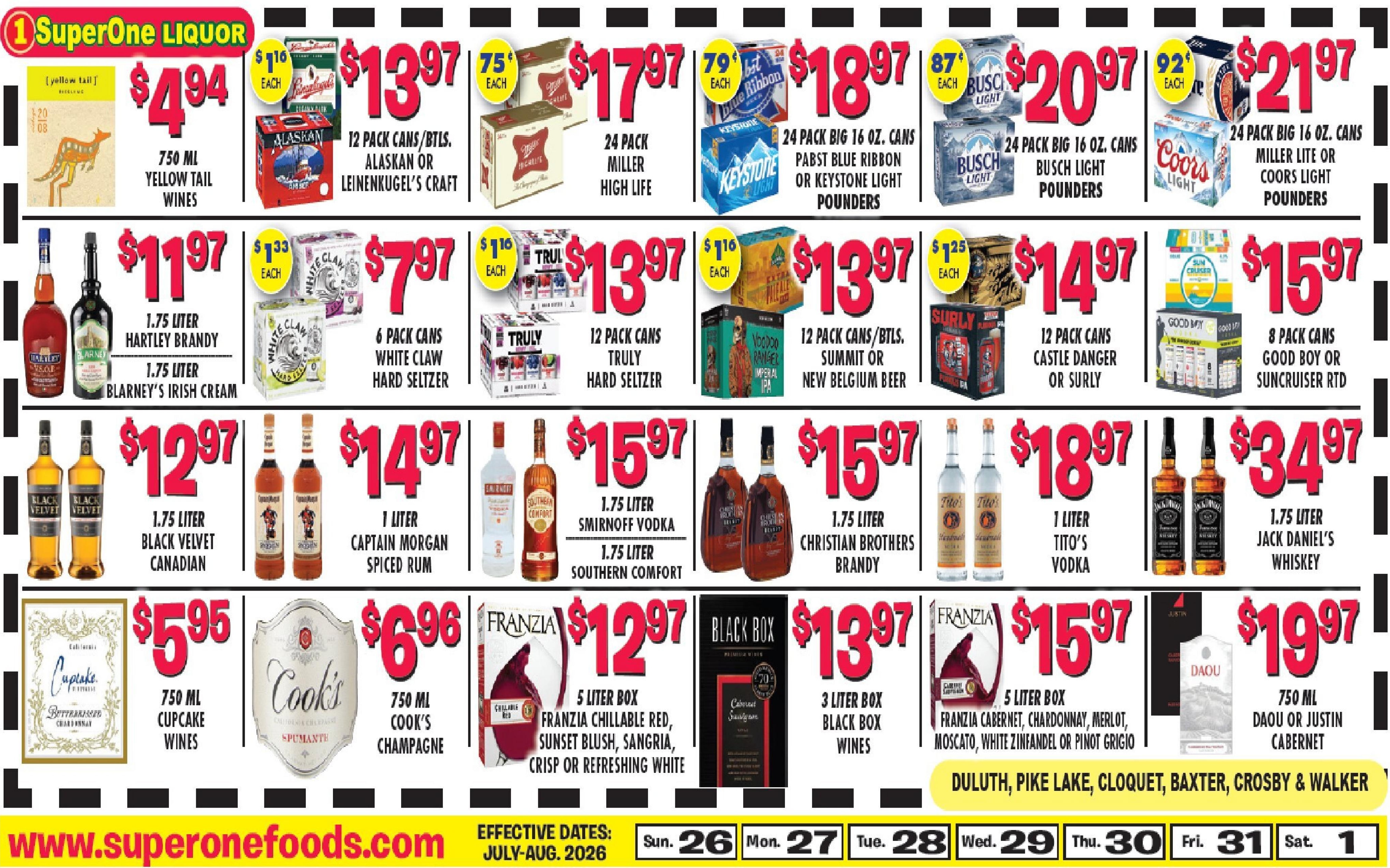 Super One Foods Weekly Ad July 30 - August 15, 2026