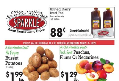 Sparkle Market (Steubenville–East Liverpool Area, OH) Weekly Ad July 30 - August 5, 2026