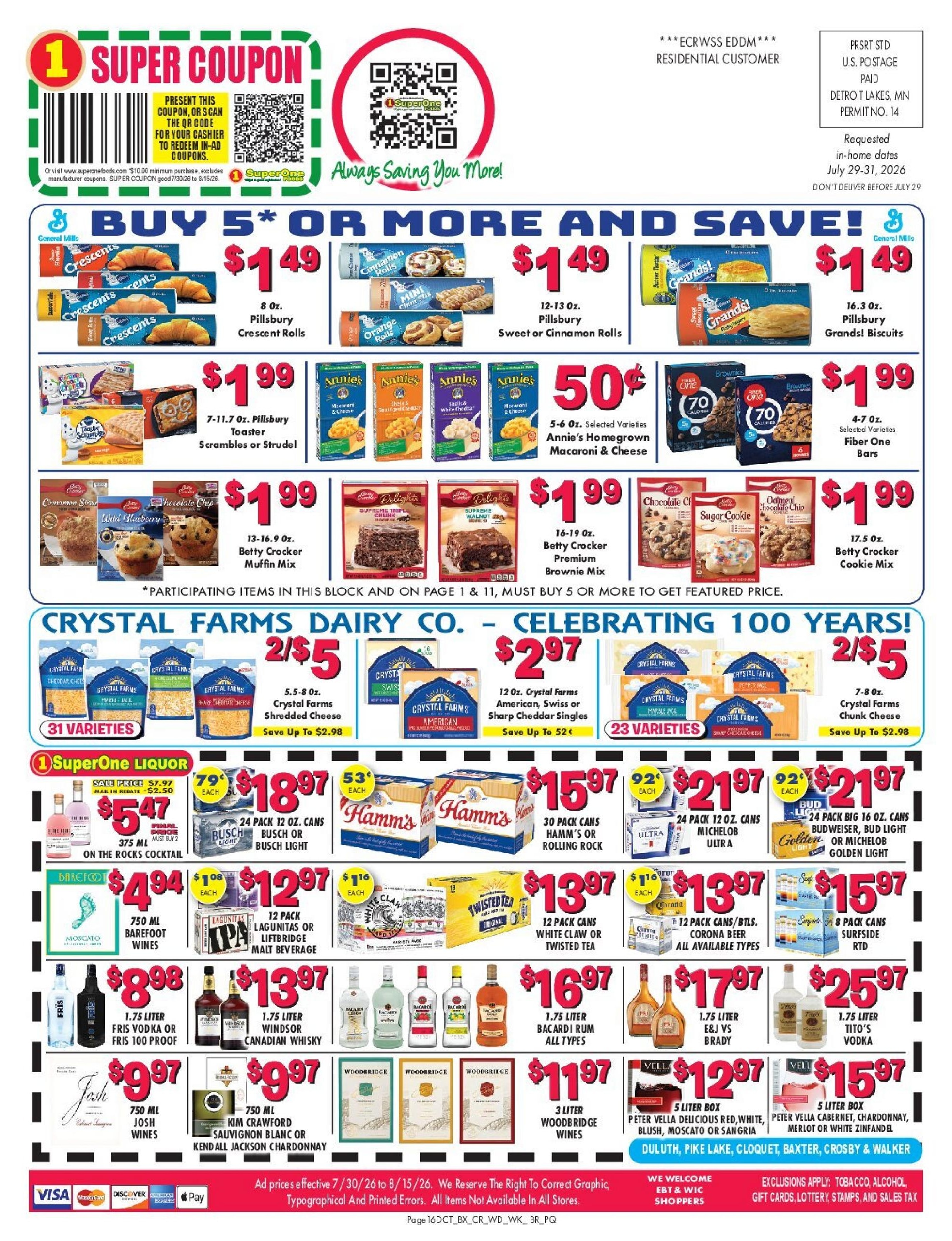 Super One Foods Weekly Ad July 30 - August 15, 2026