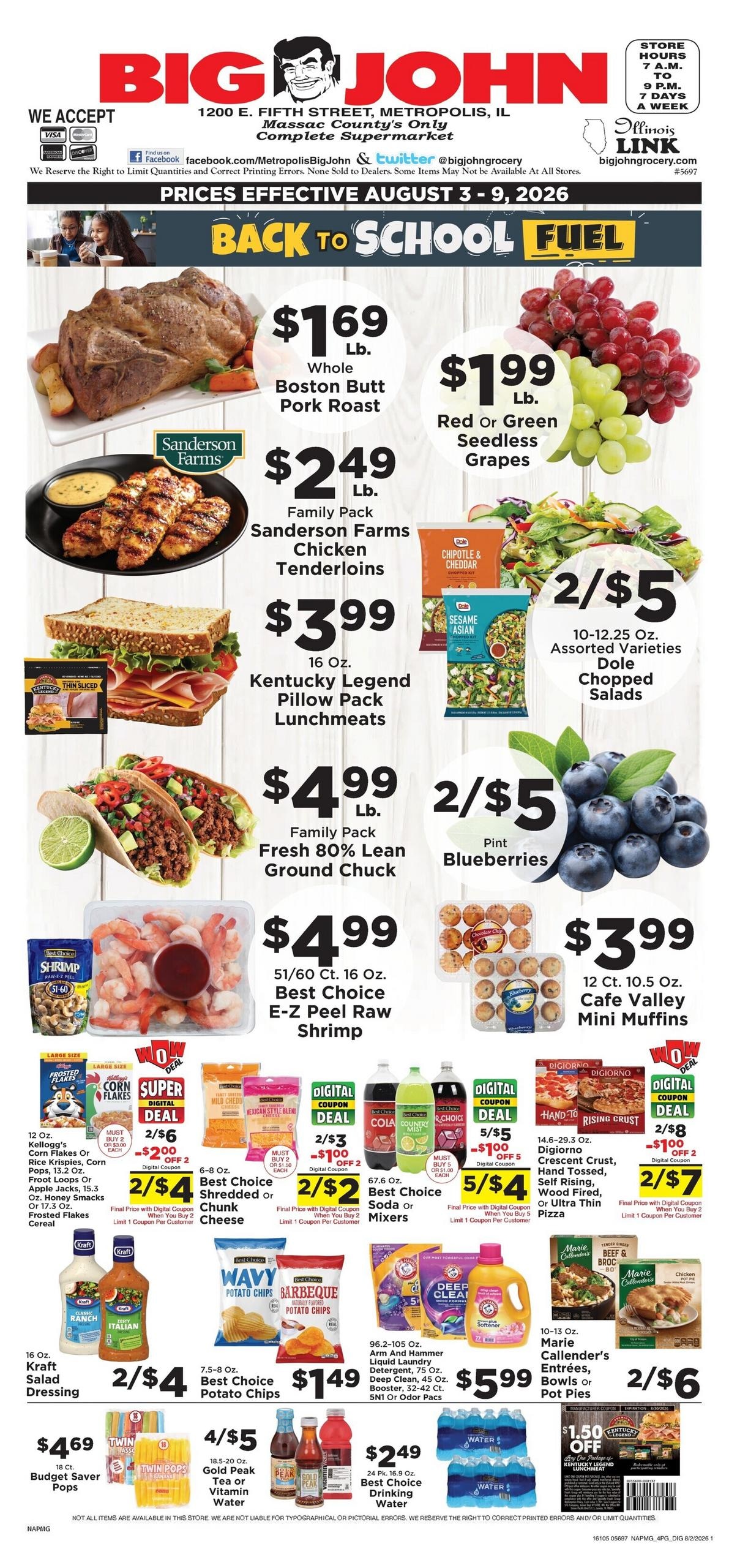 Big John Weekly Ad August 3 - 9, 2026