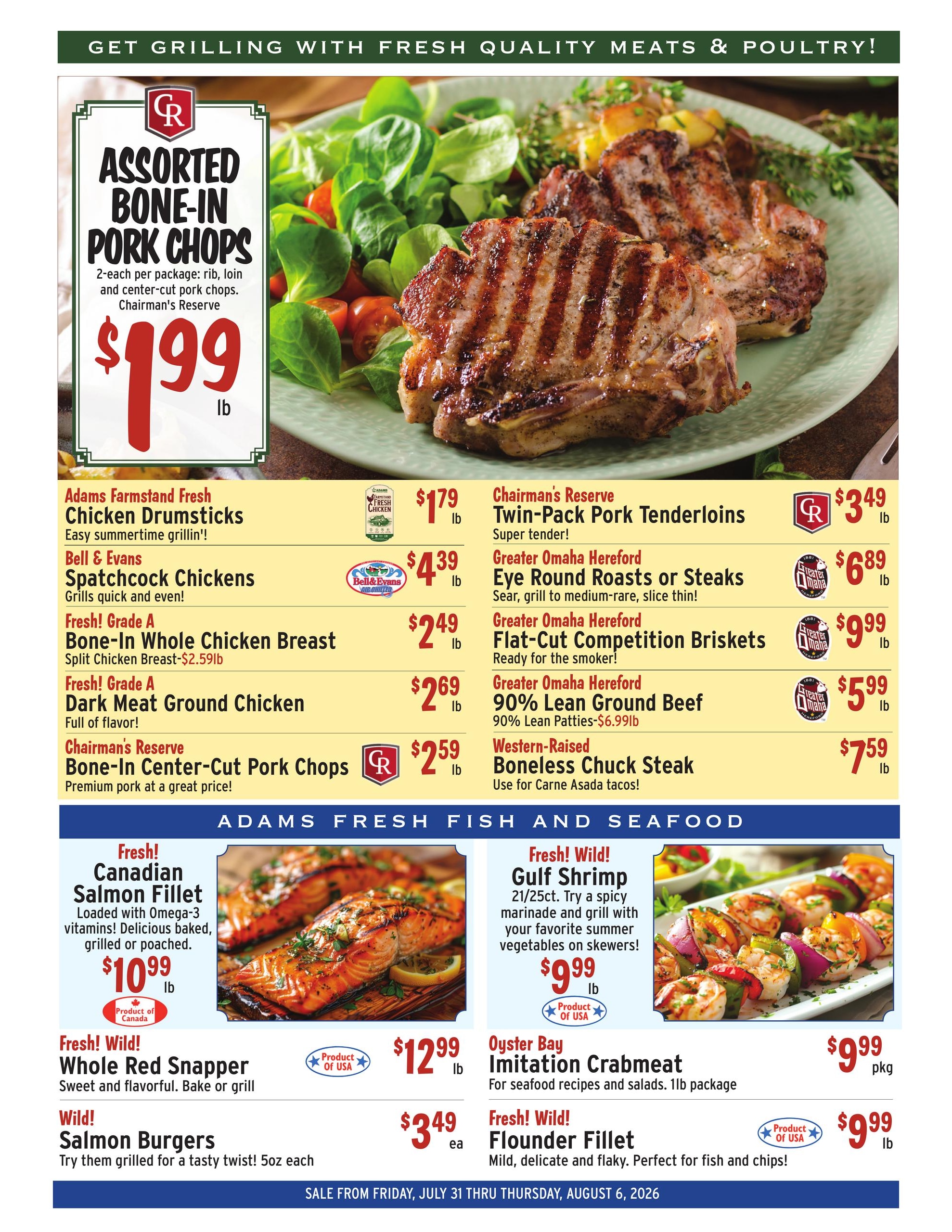 Adams Fairacre Farms Weekly Ad July 31 - August 6, 2026