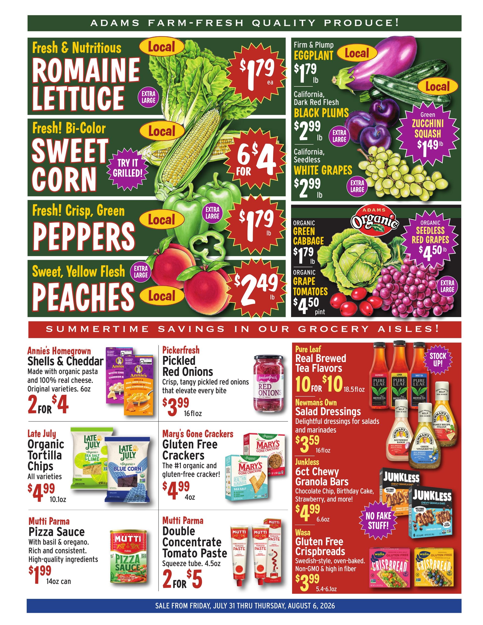Adams Fairacre Farms Weekly Ad July 31 - August 6, 2026