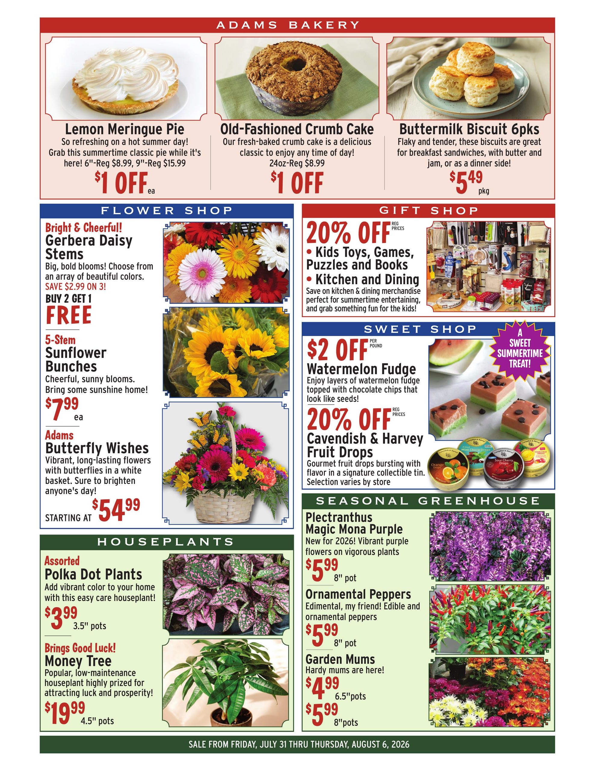 Adams Fairacre Farms Weekly Ad July 31 - August 6, 2026