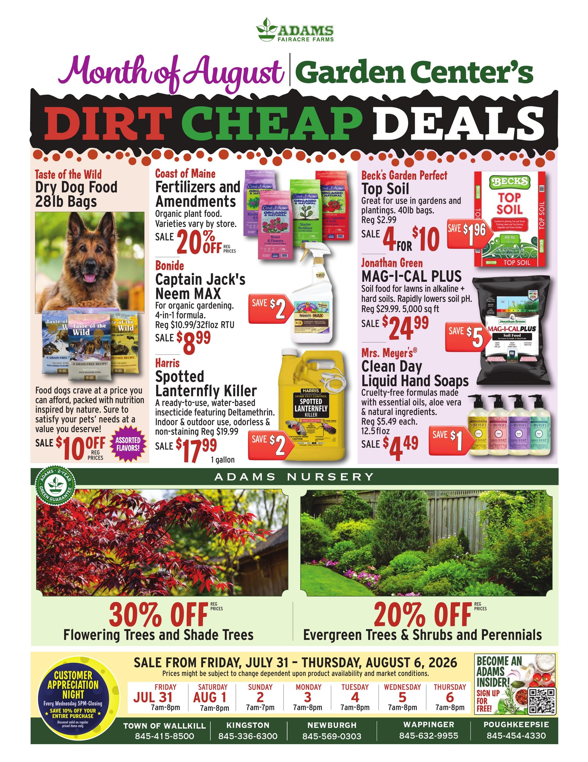 Adams Fairacre Farms Weekly Ad July 31 - August 6, 2026