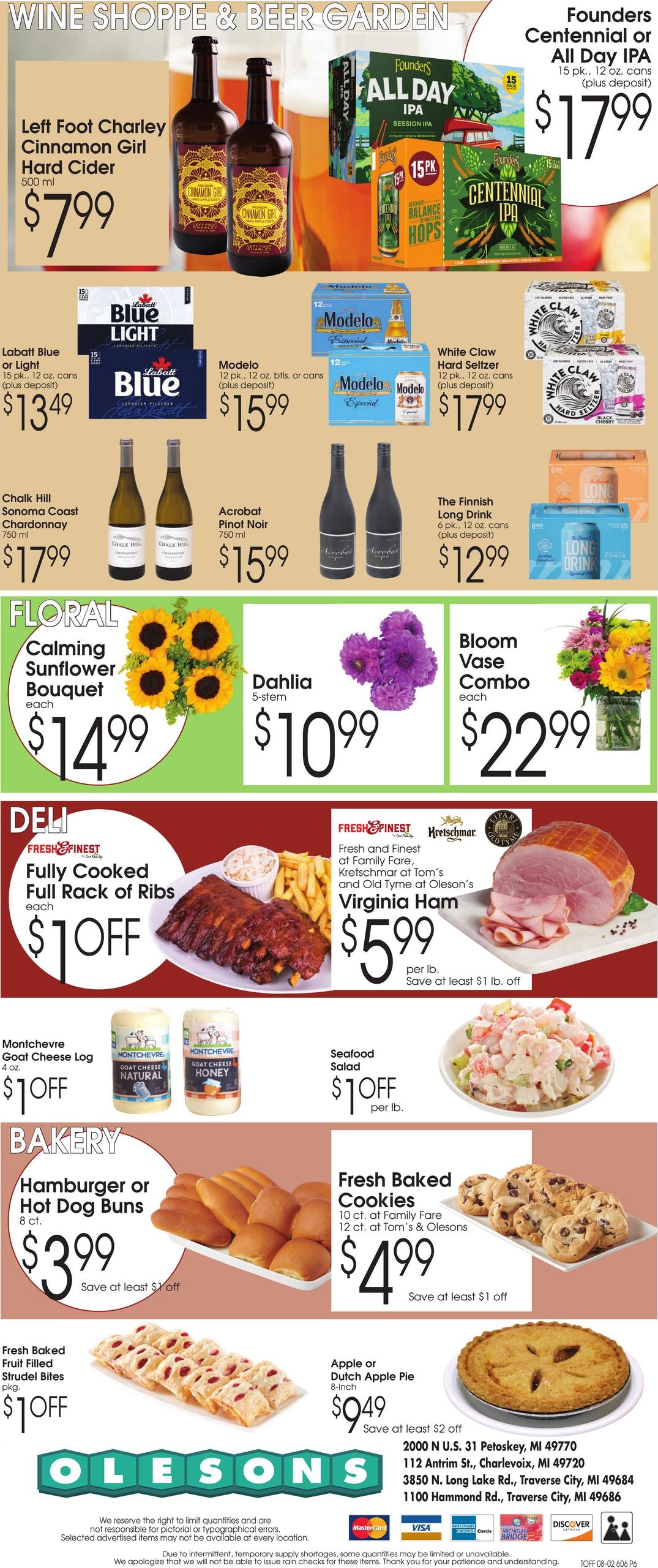 Olesons Farm Fresh Markets Weekly Ad August 2 - 8, 2026